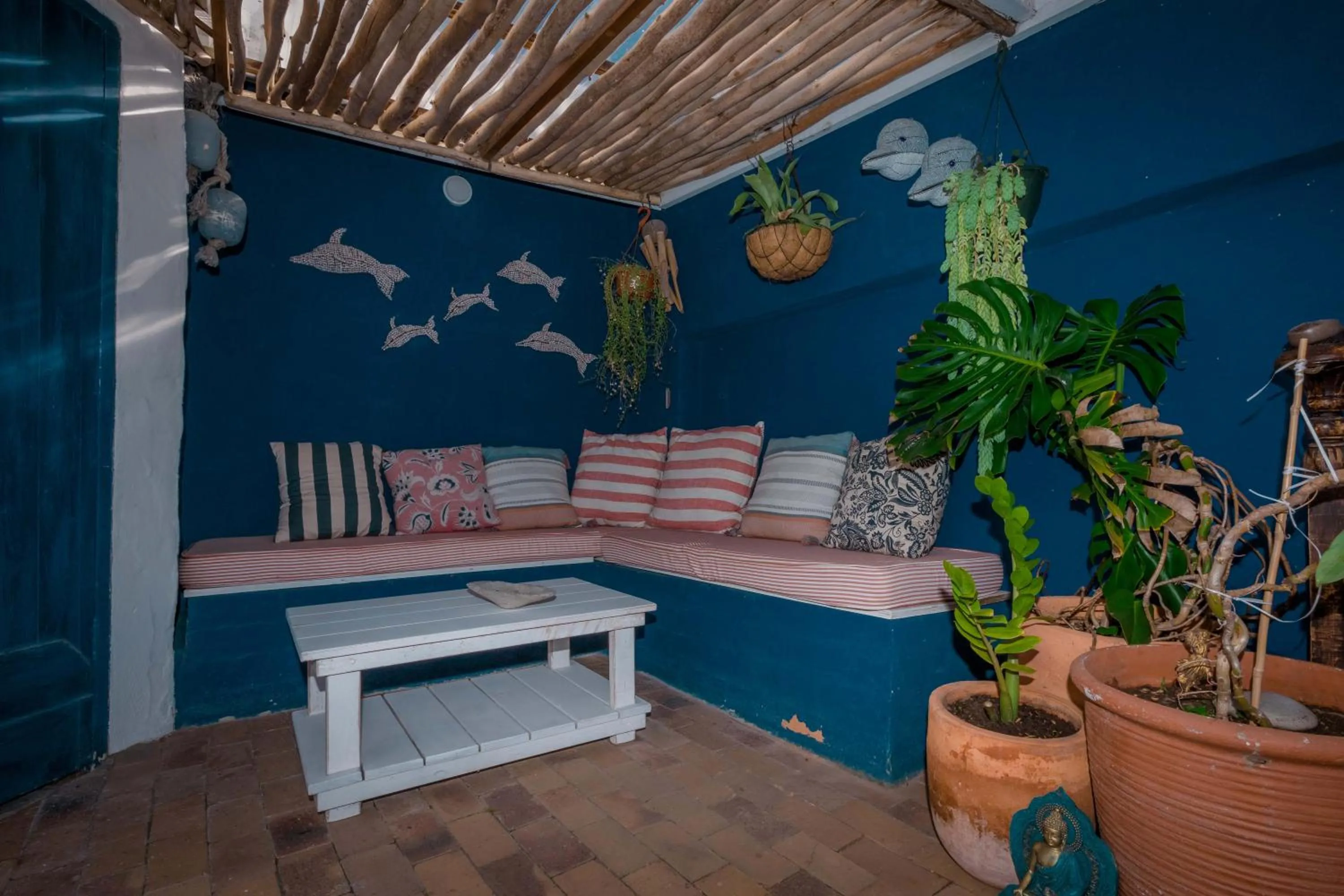 Seating area in Saxon Lodge