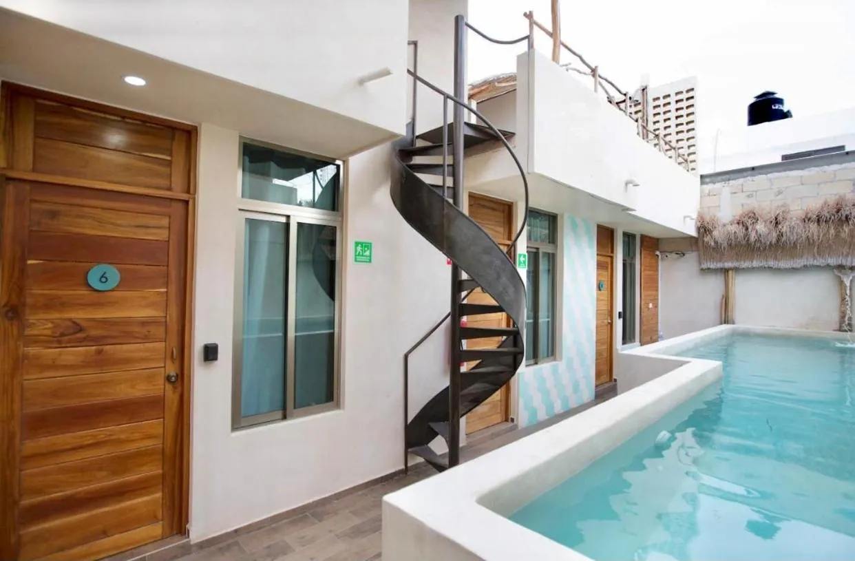 Pool view in Casa Cielo Cancun