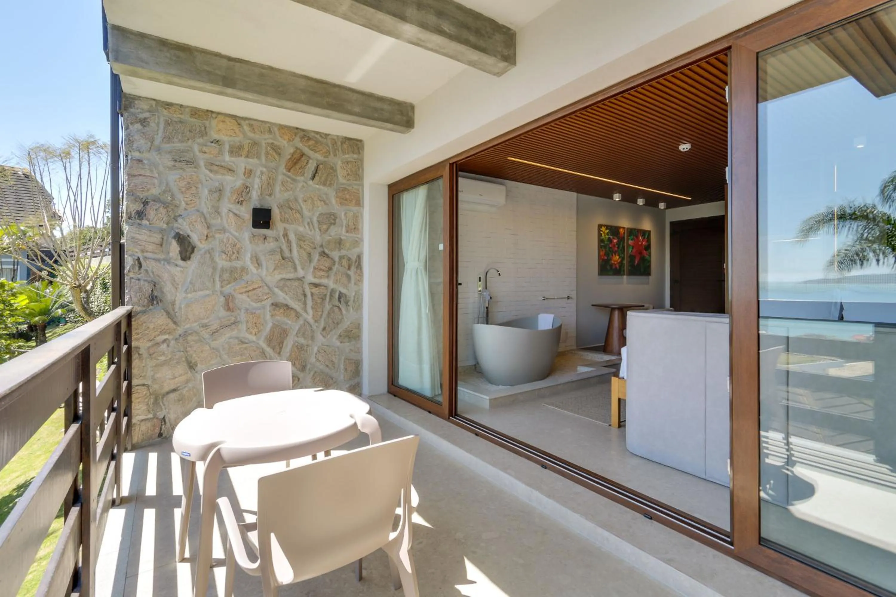 Balcony/Terrace in Pousada do Arvoredo