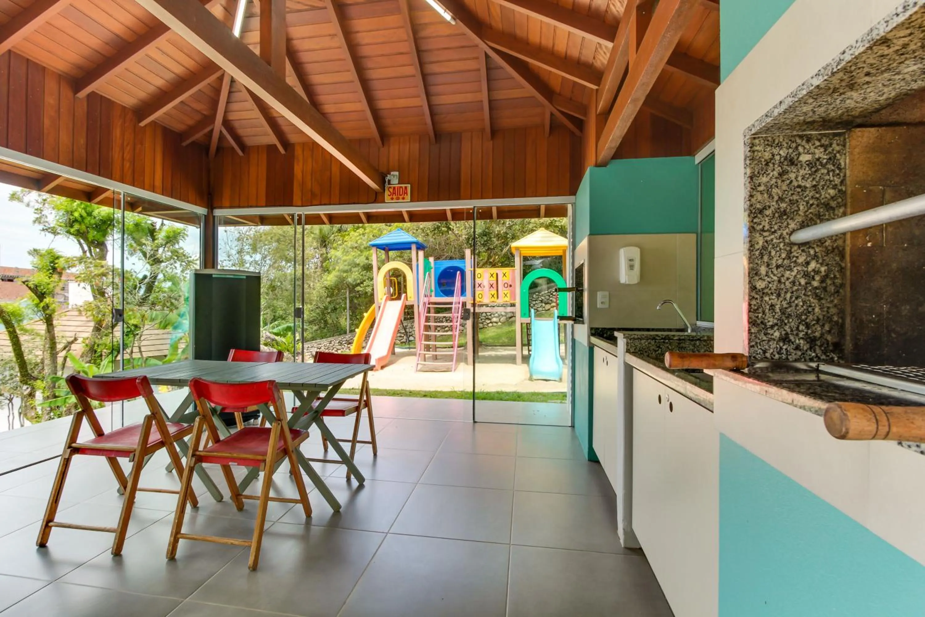 BBQ facilities in Pousada do Arvoredo