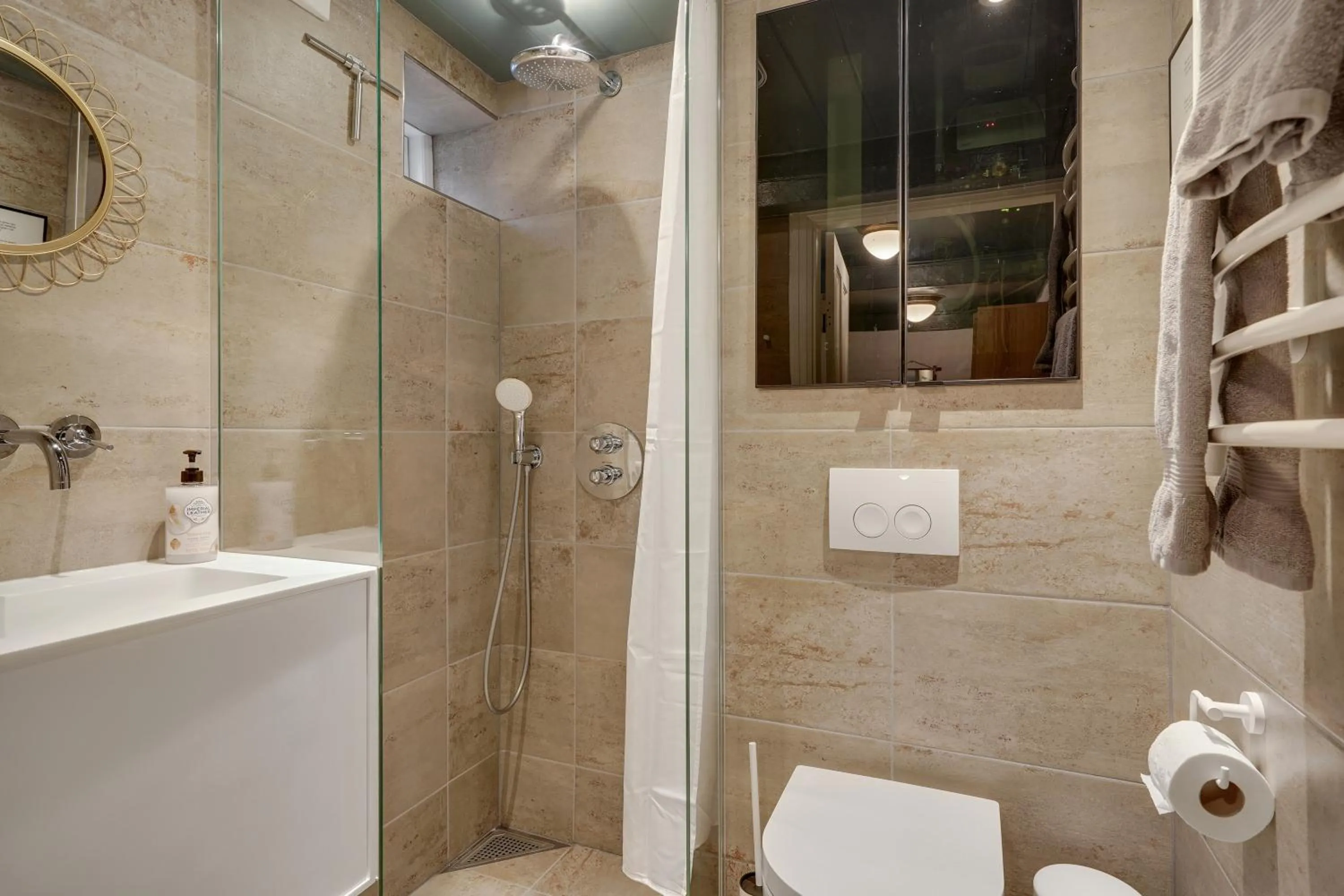 Bathroom in Hørhavegården B&B