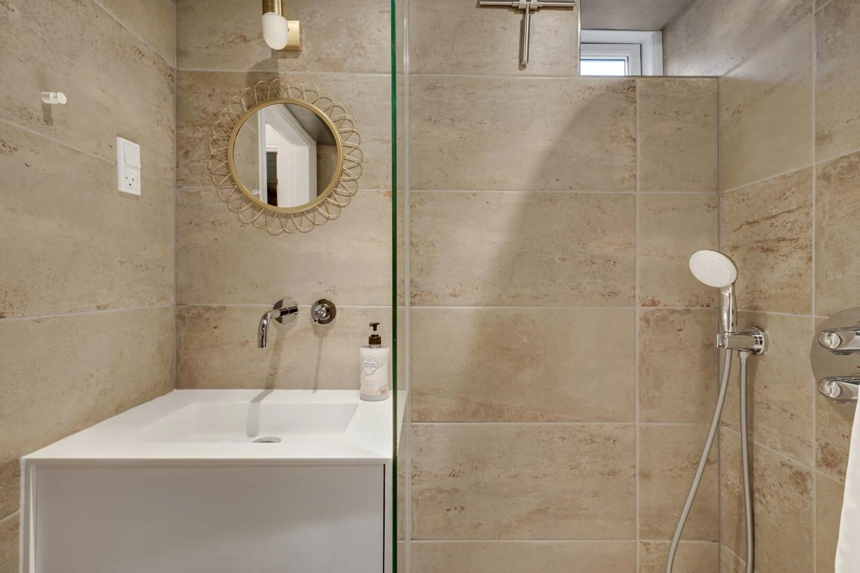 Bathroom in Hørhavegården B&B