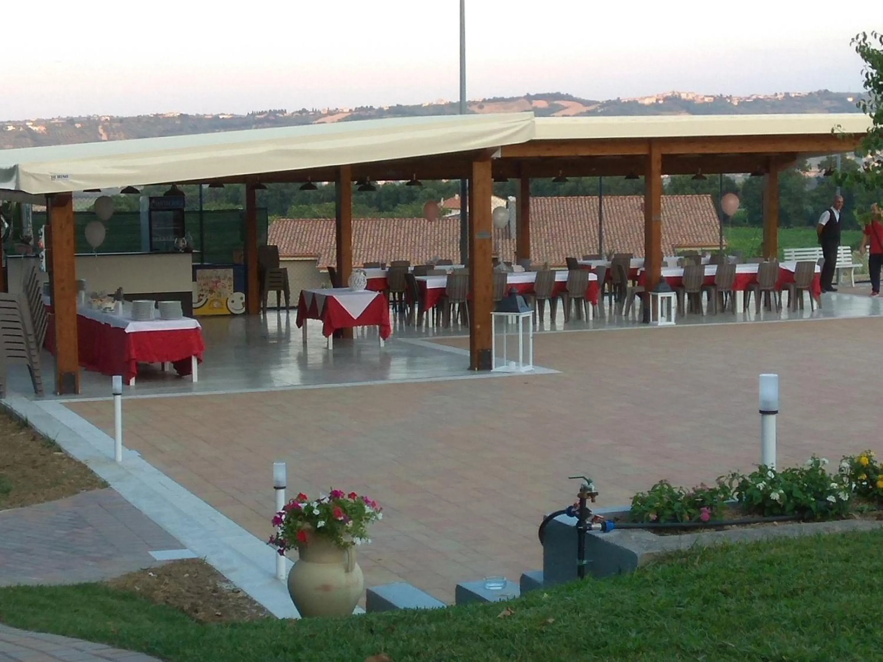 Patio in Hotel Residence Eden