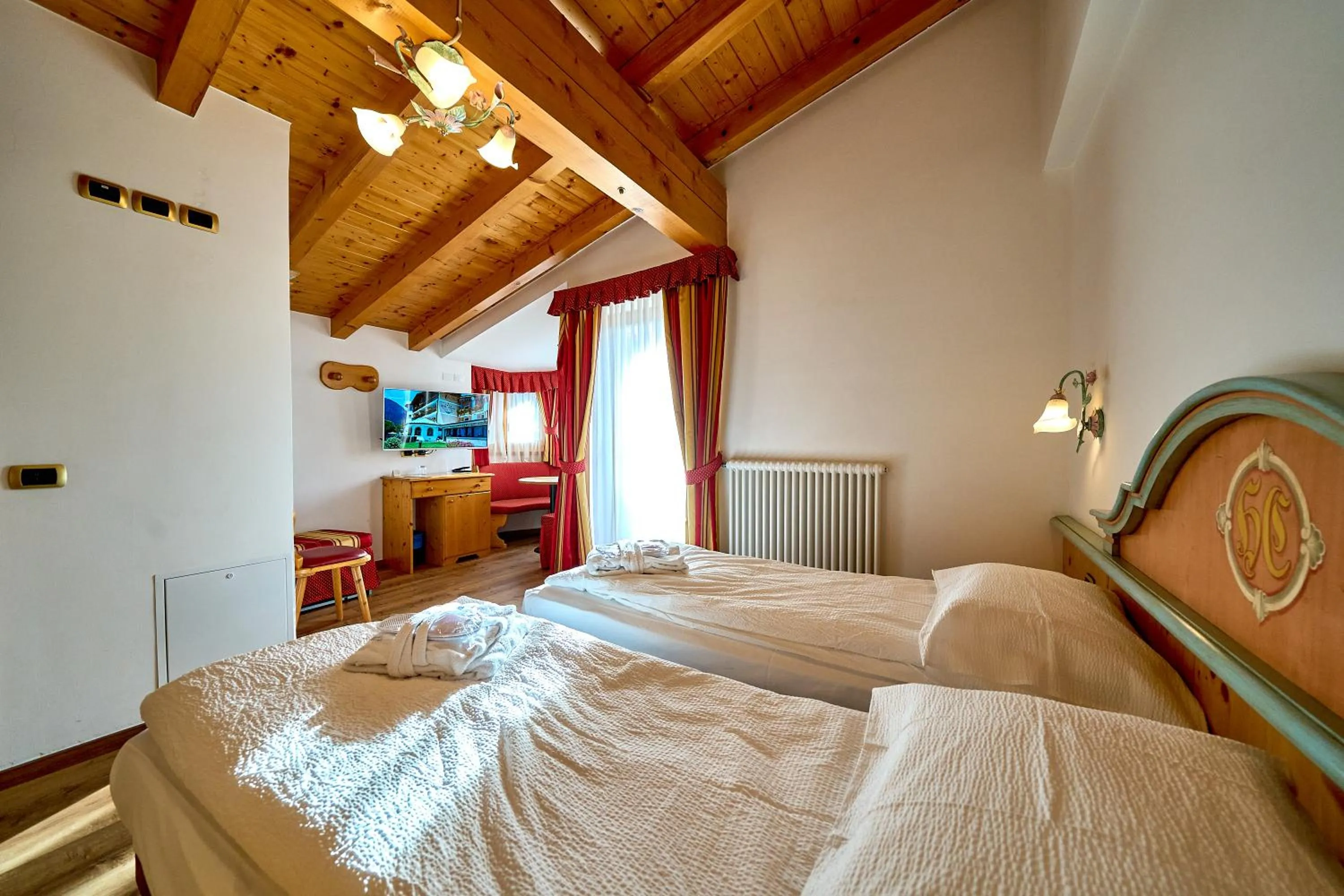 Bed in Hotel Cristina