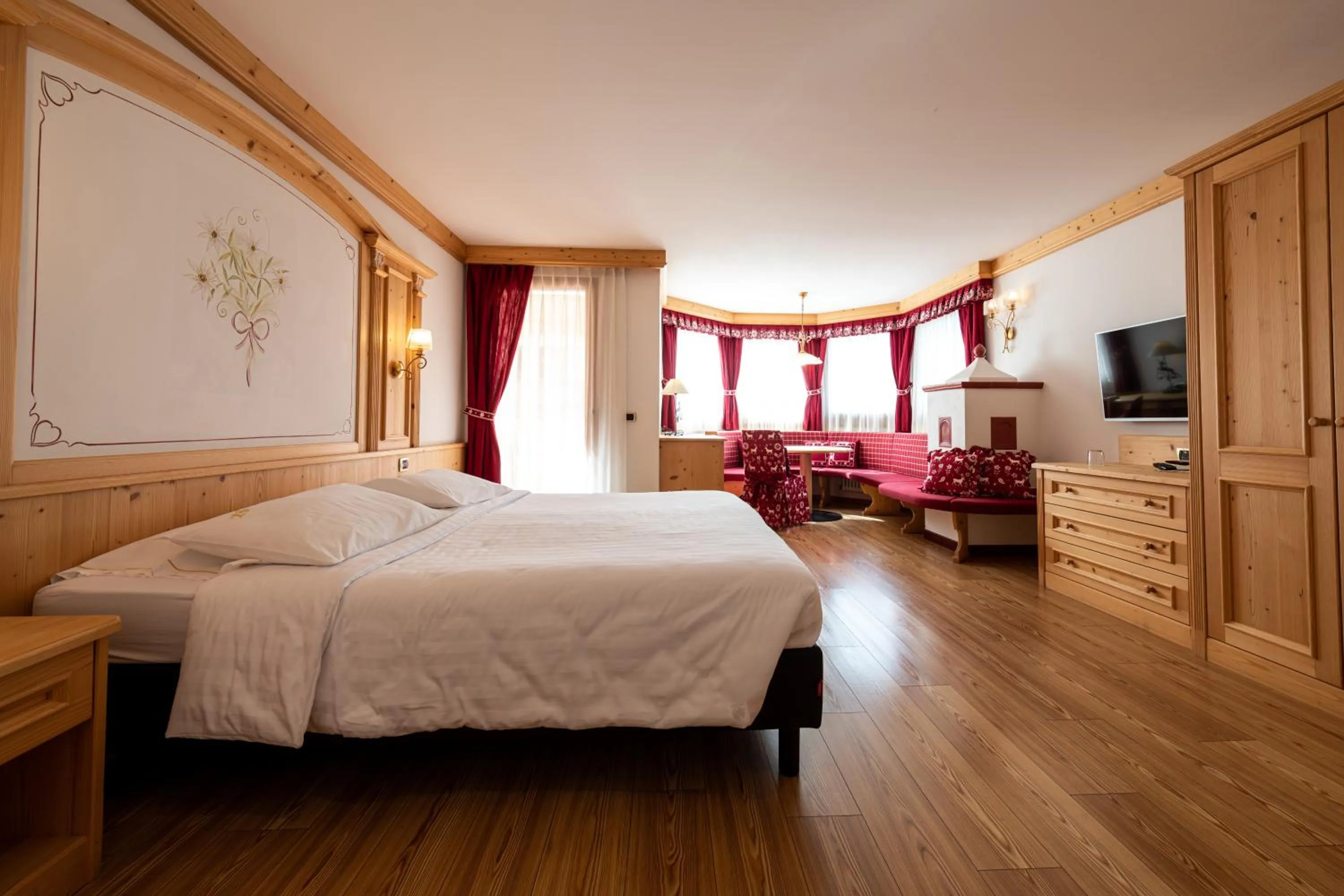 Bed in Hotel Cristina