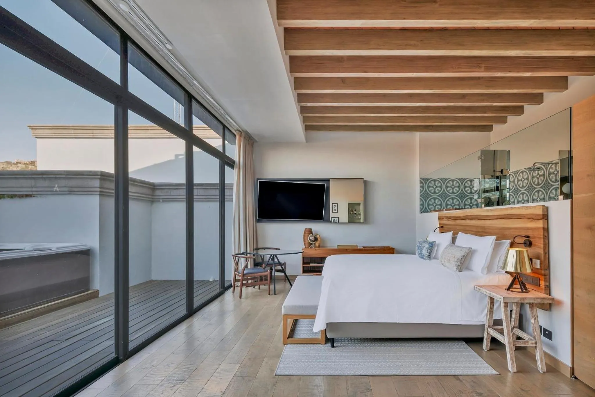 Bedroom, Bed in Live Aqua San Miguel de Allende