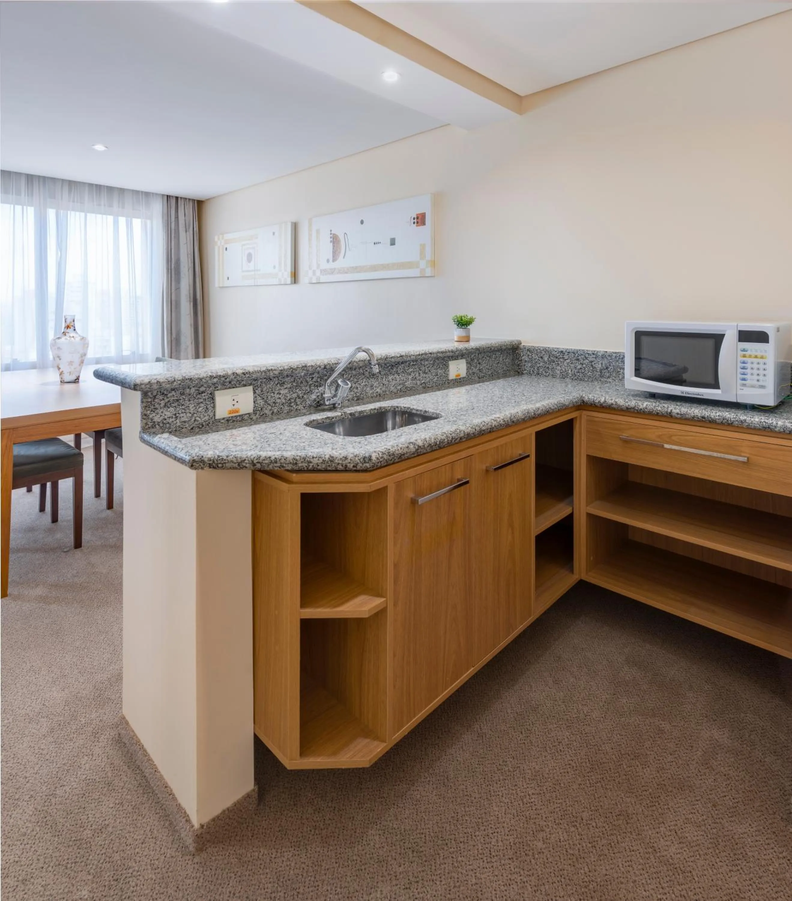 Kitchen or kitchenette in Monreale Plus São José dos Campos