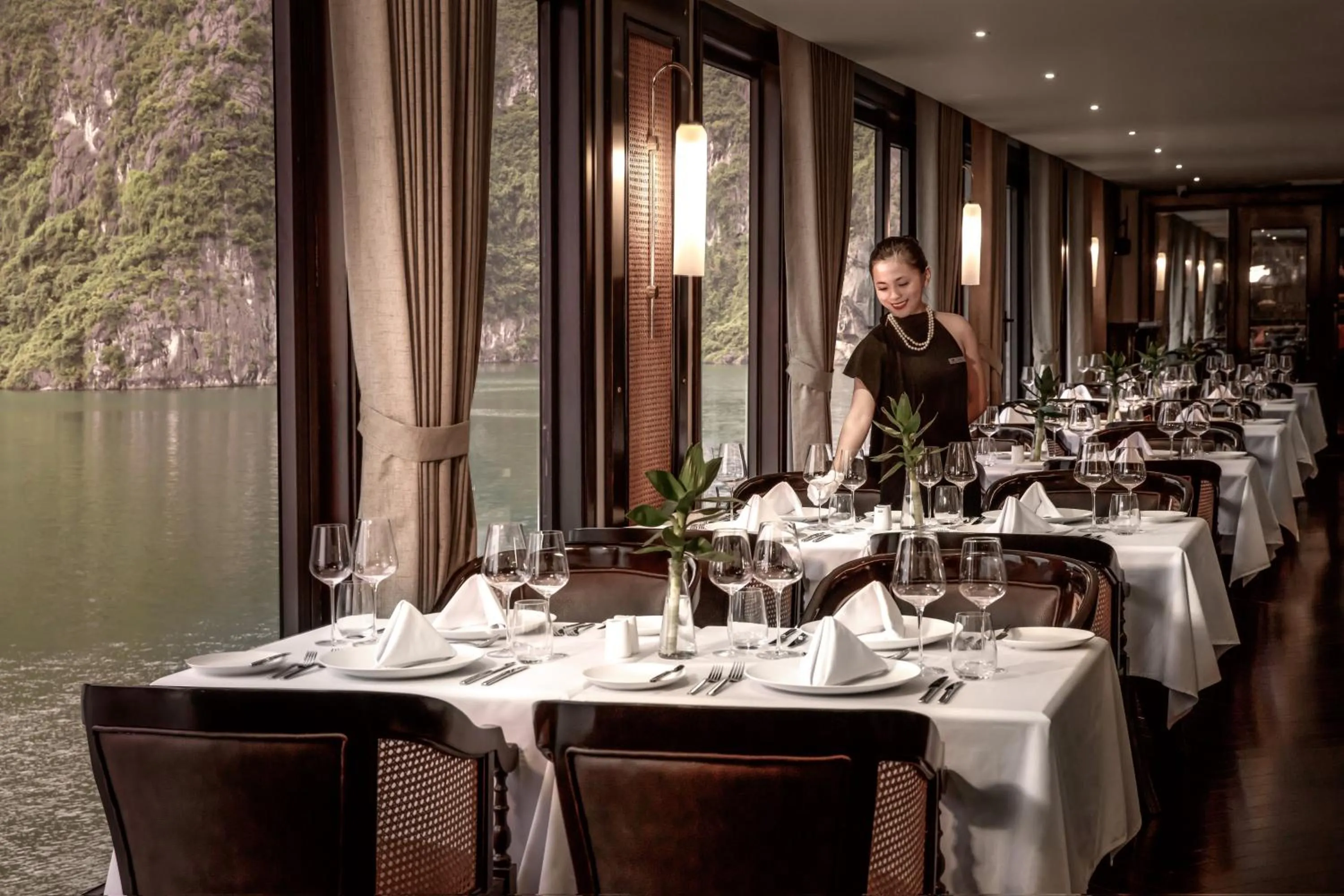 Staff in Ambassador Cruise Halong Bay