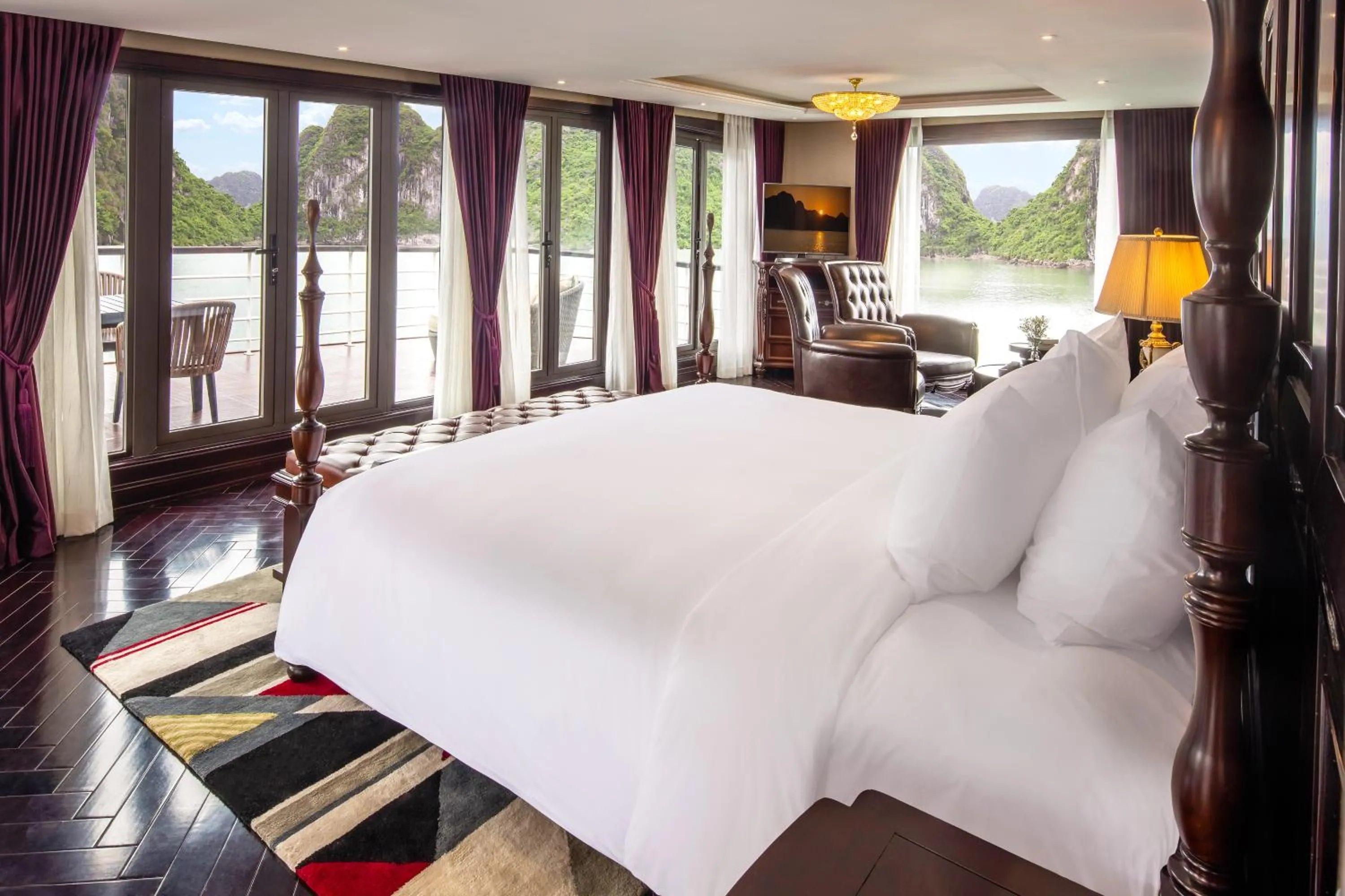 Photo of the whole room, Bed in Ambassador Cruise Halong Bay