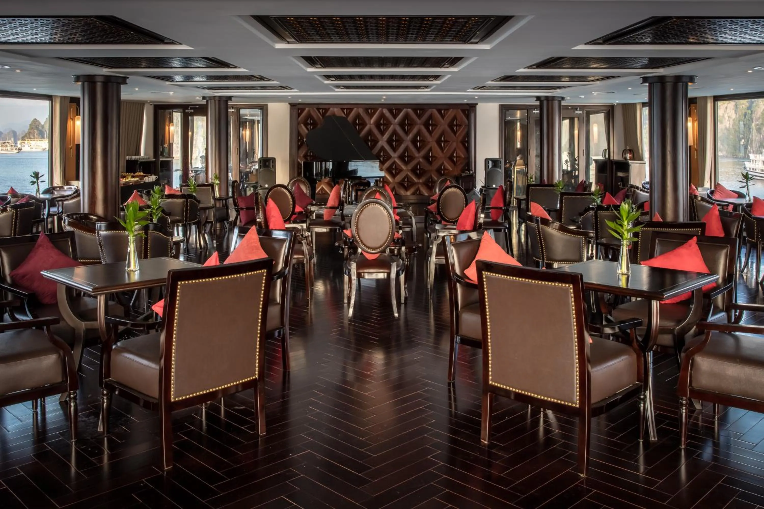 Living room in Ambassador Cruise Halong Bay