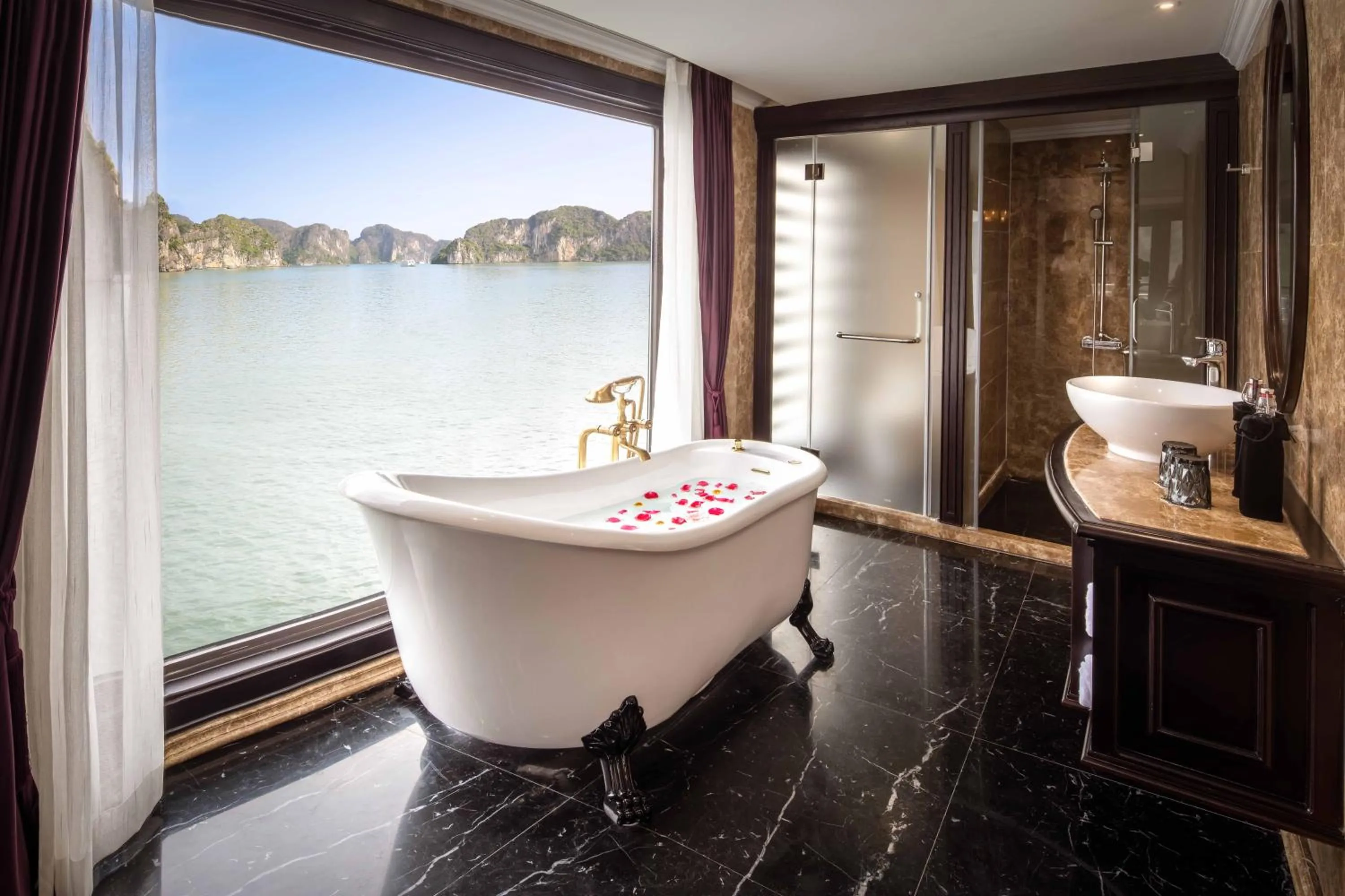 Bathroom in Ambassador Cruise Halong Bay