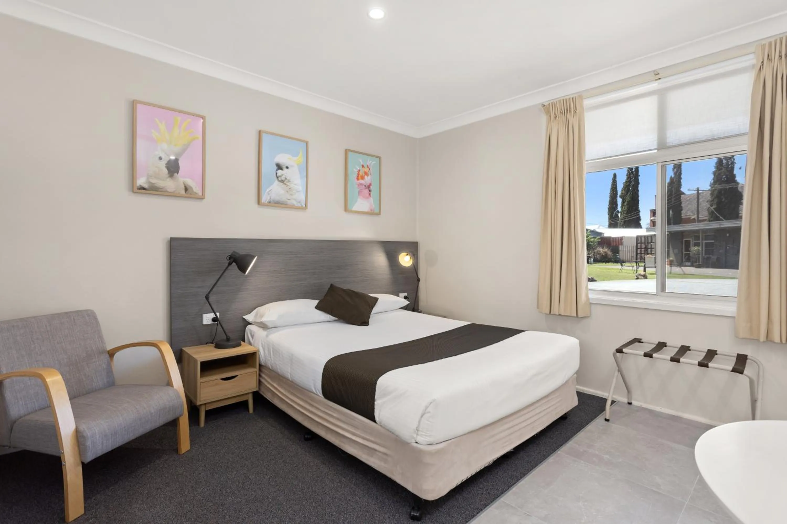 Bed in Wingham Motel