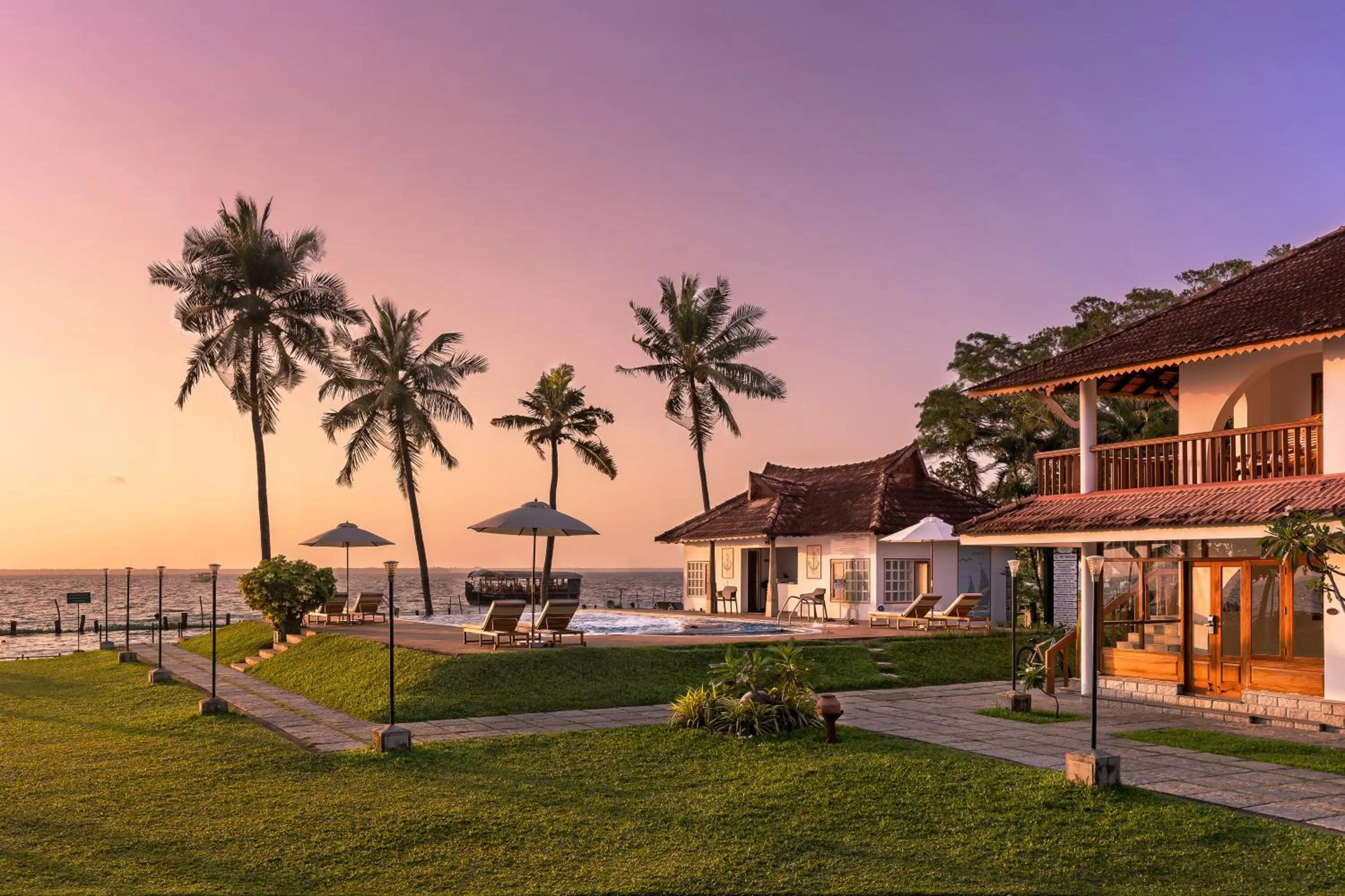 Swimming pool in Backwater Ripples Kumarakom