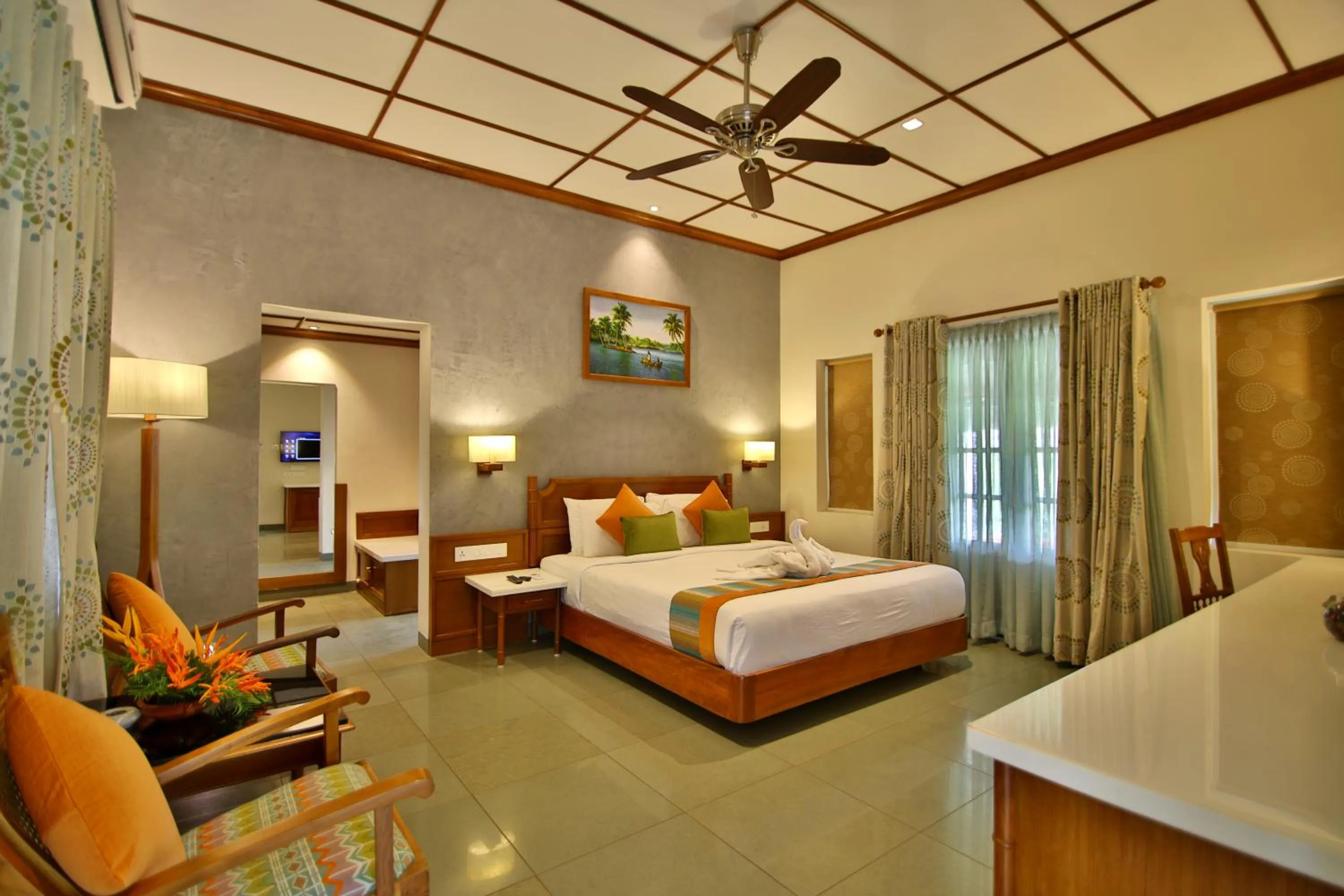 Photo of the whole room, Bed in Backwater Ripples Kumarakom