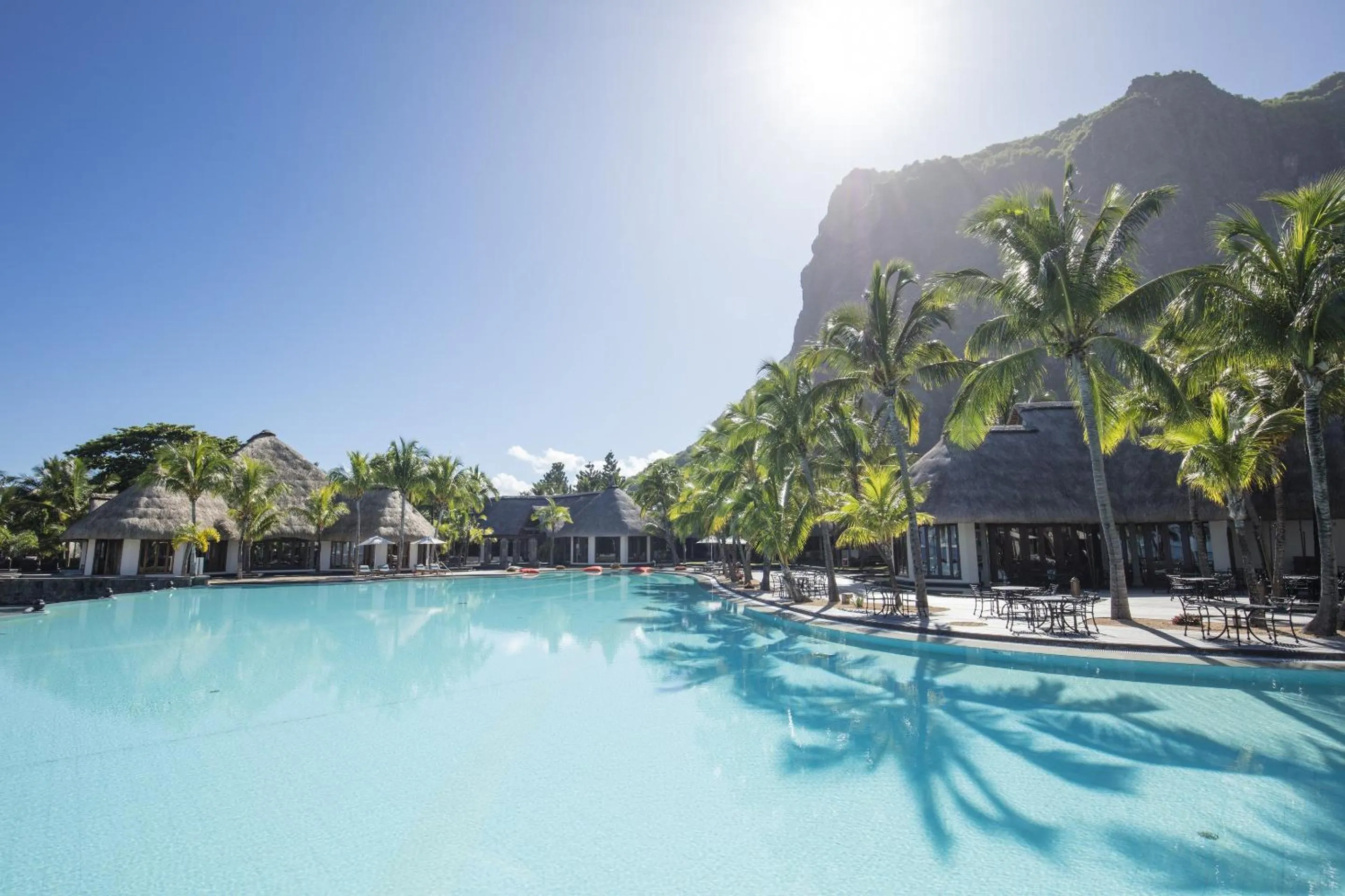 Pool view in Dinarobin Beachcomber Golf Resort & Spa