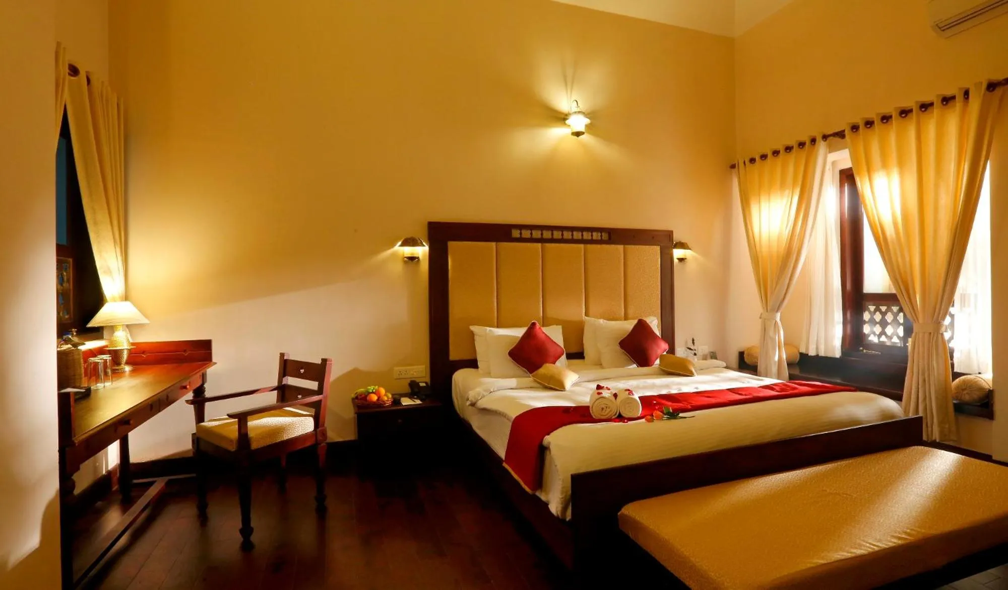 Photo of the whole room, Bed in Greenwoods Resort, Thekkady