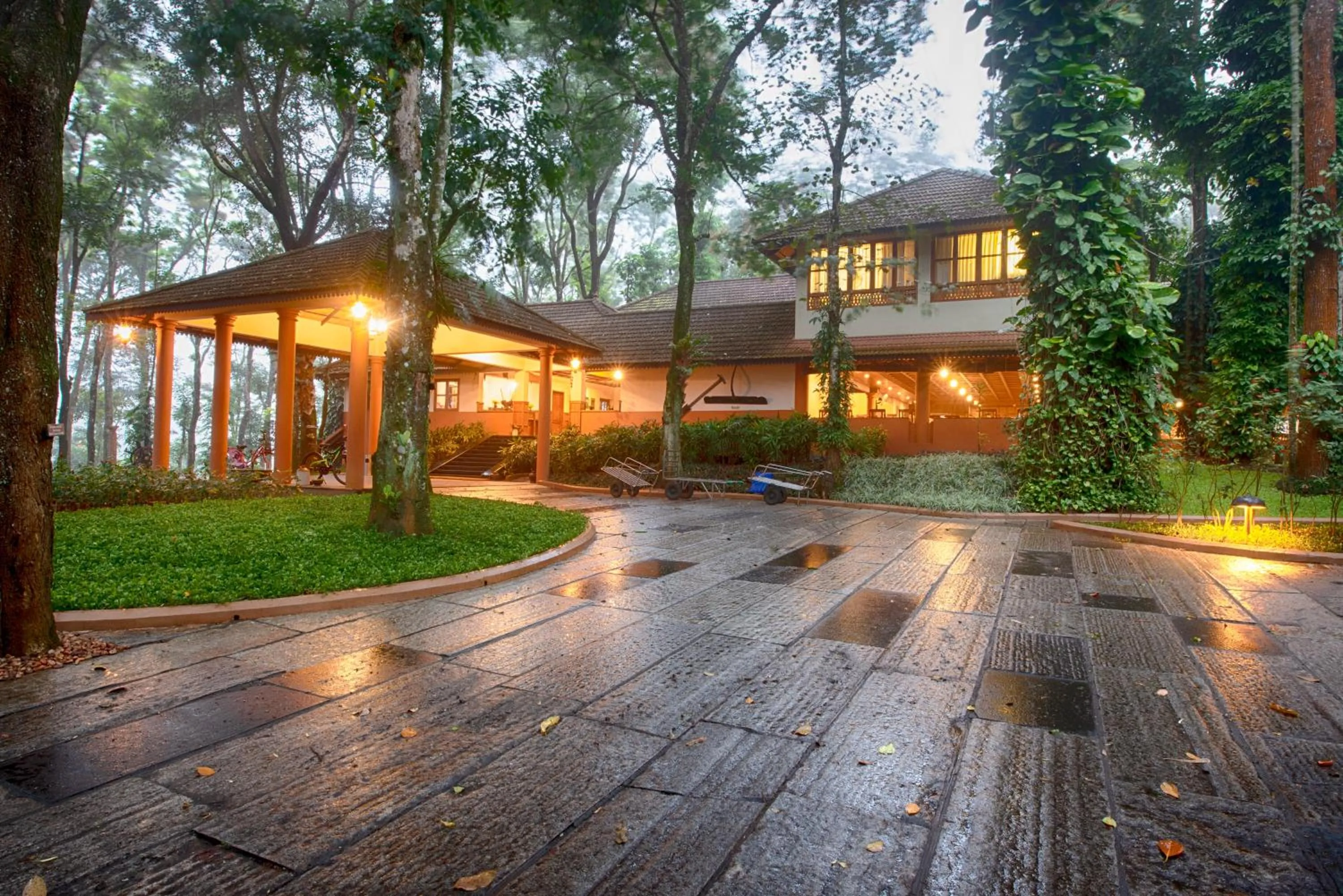 Property building in Greenwoods Resort, Thekkady