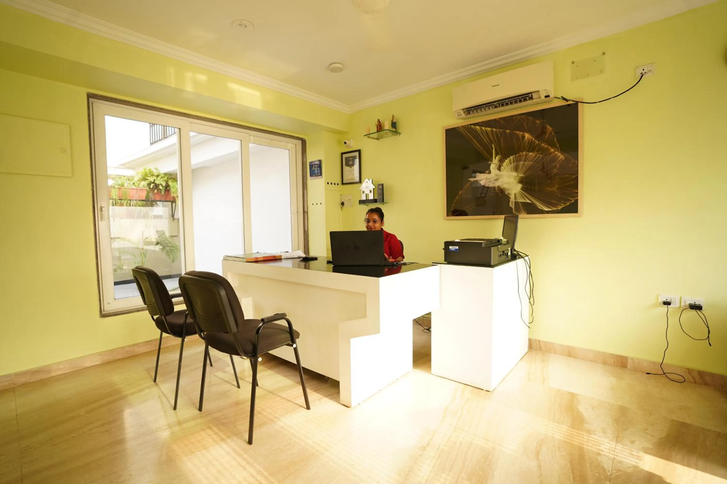 Lobby or reception in Bellagio Rezidencia 1 BHK Service Apartments