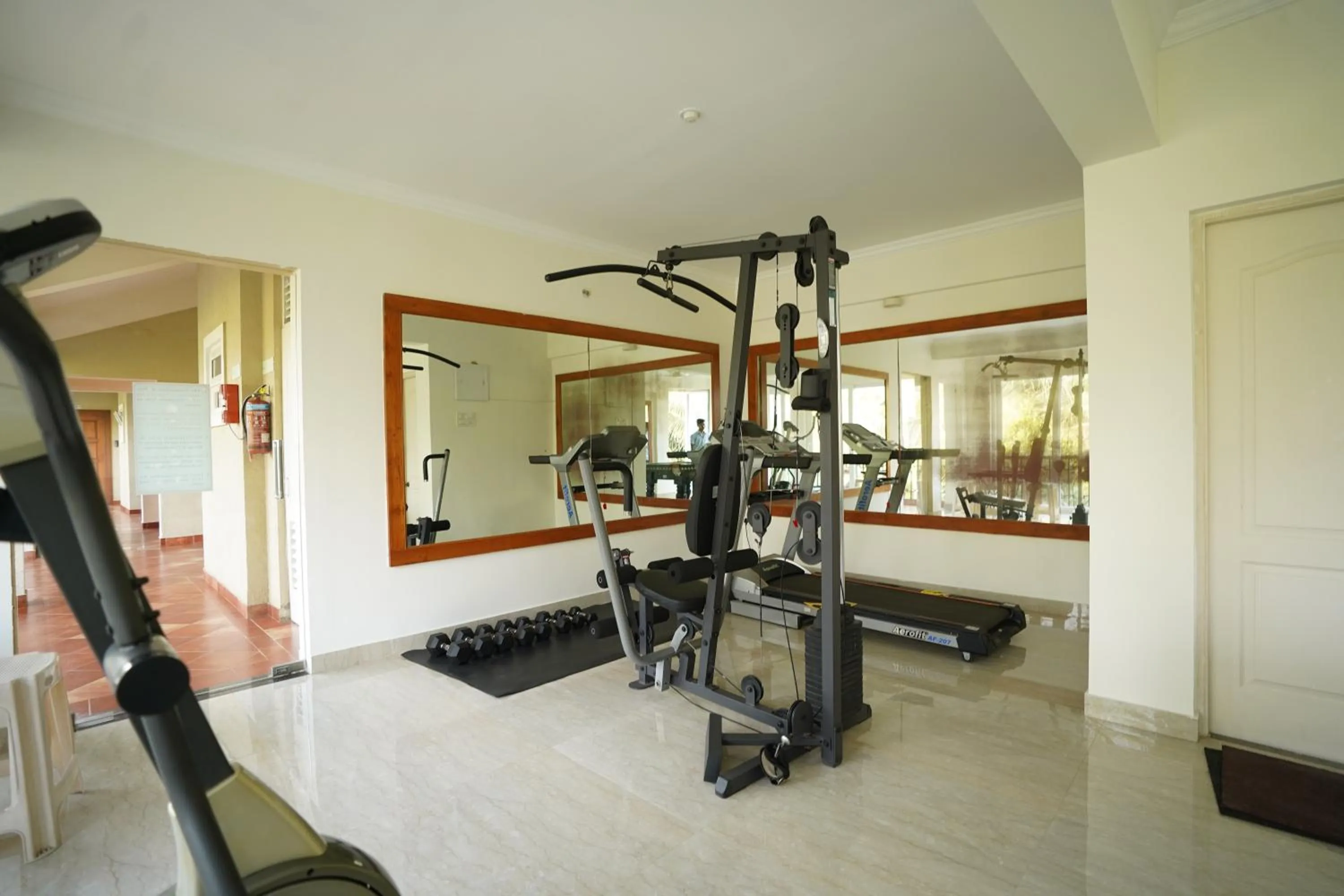 Fitness centre/facilities in Bellagio Rezidencia 1 BHK Service Apartments