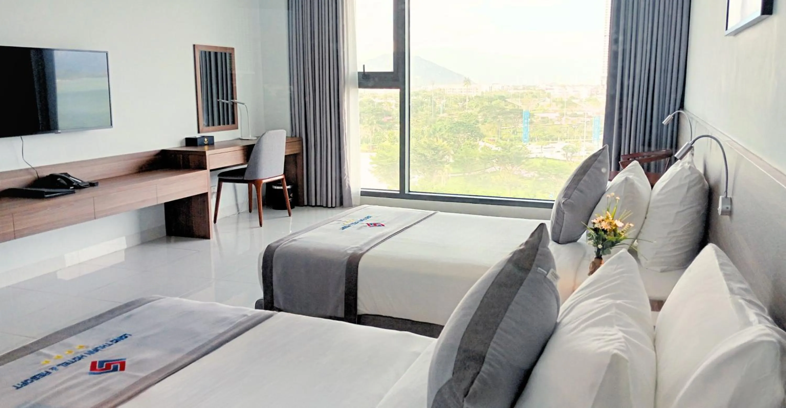 Bed in Long Thuan Hotel & Resort