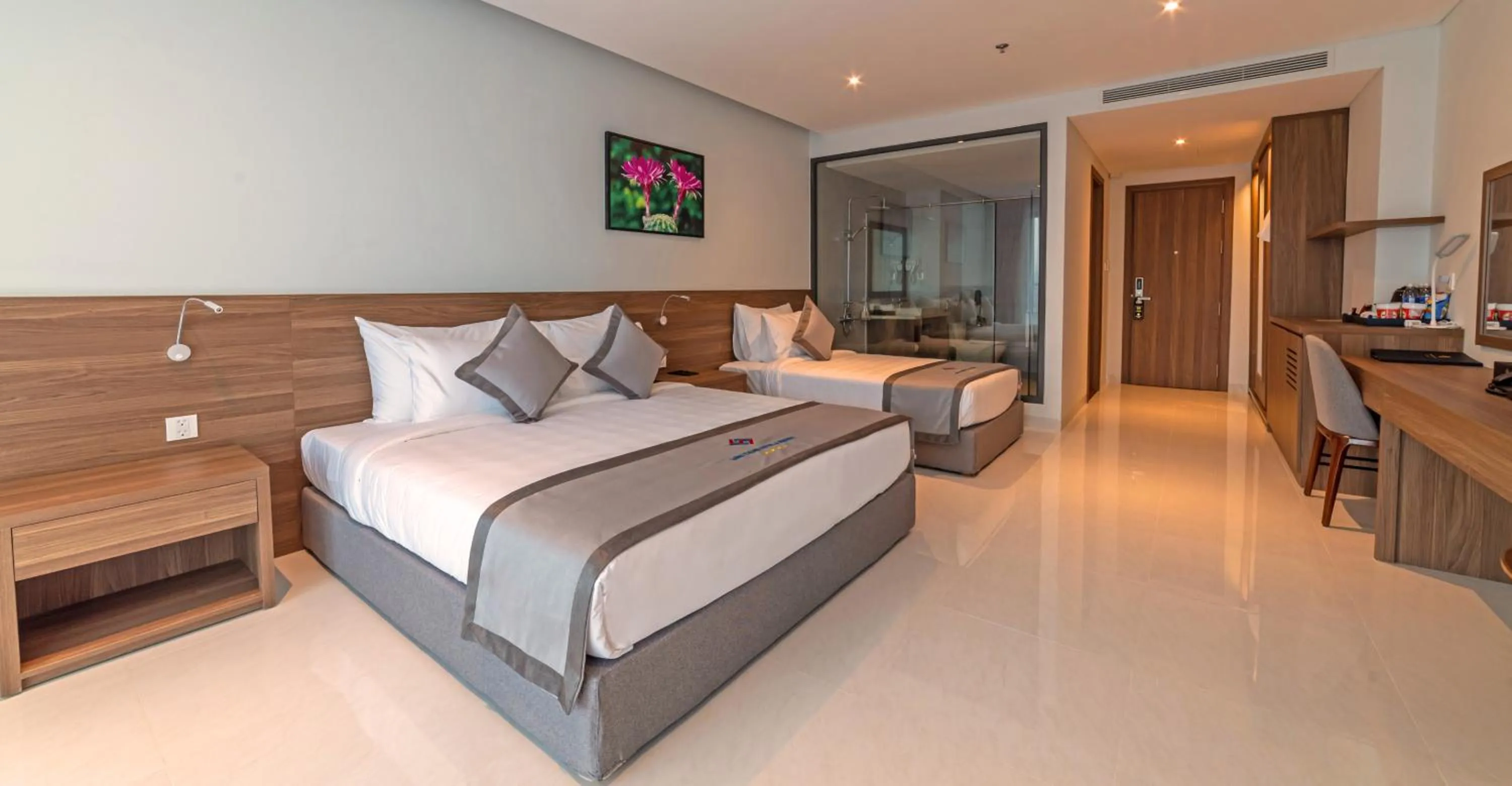 Bed in Long Thuan Hotel & Resort