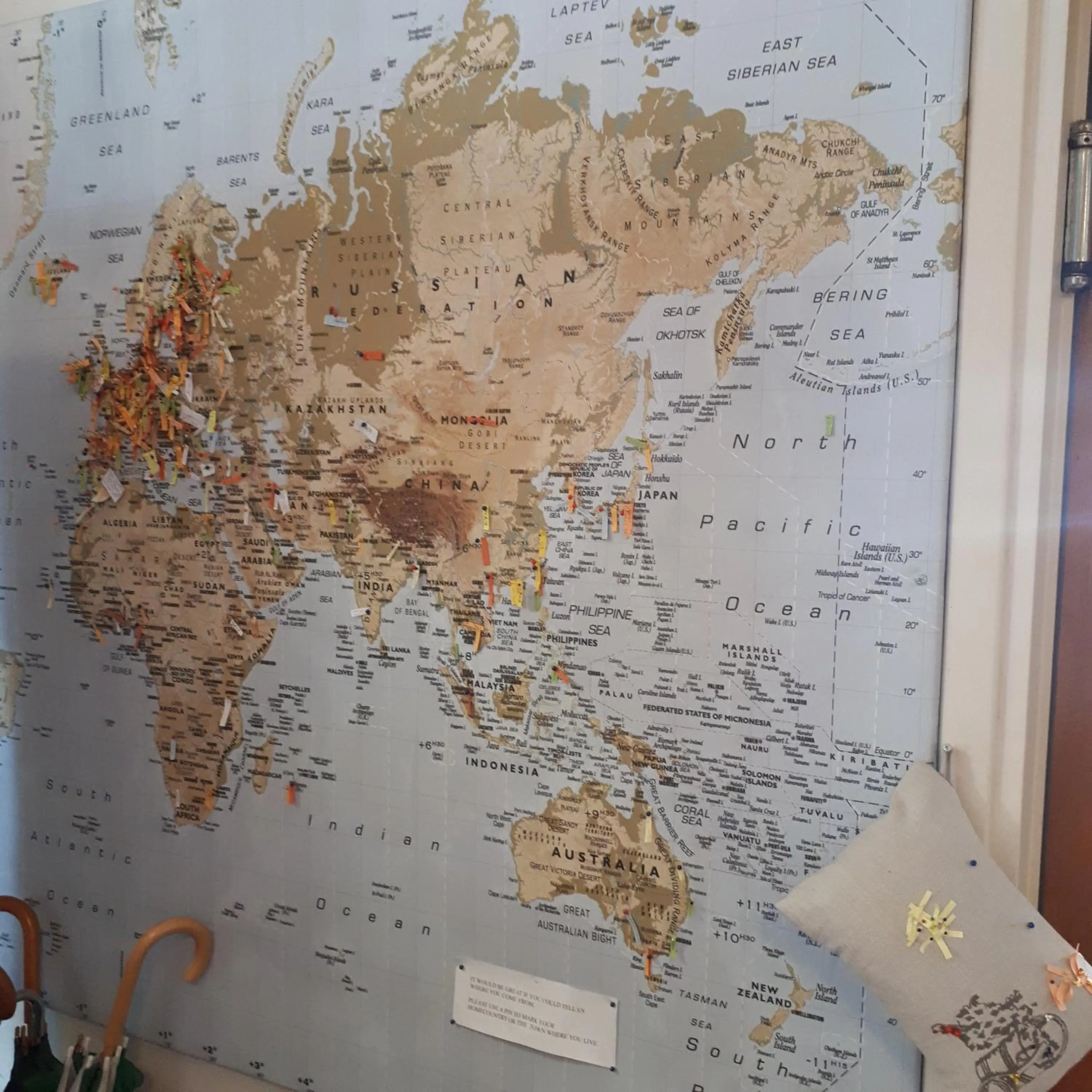 Decorative detail in Hostel River