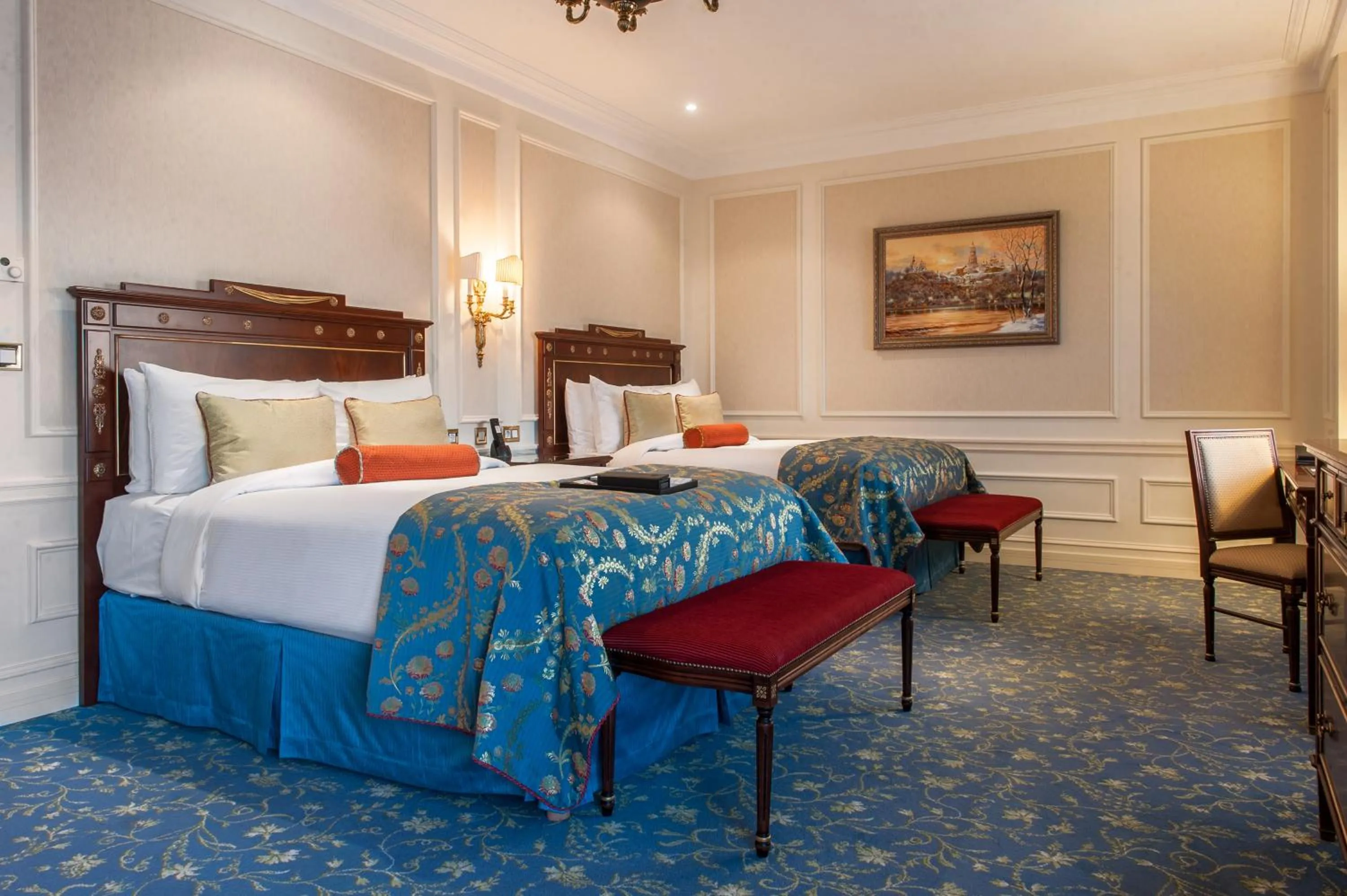 Bed in Fairmont Grand Hotel Kyiv