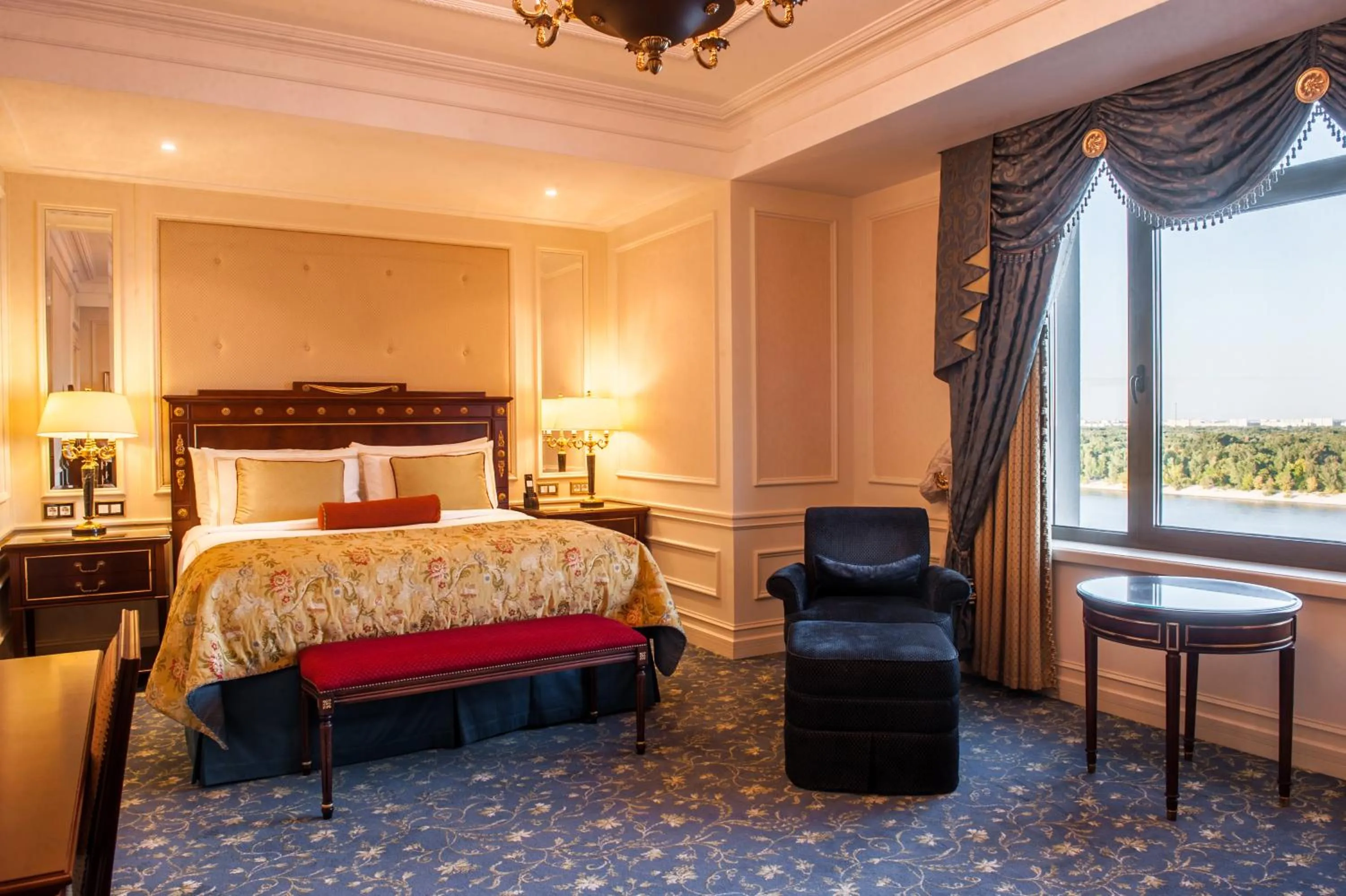 Bedroom, Bed in Fairmont Grand Hotel Kyiv