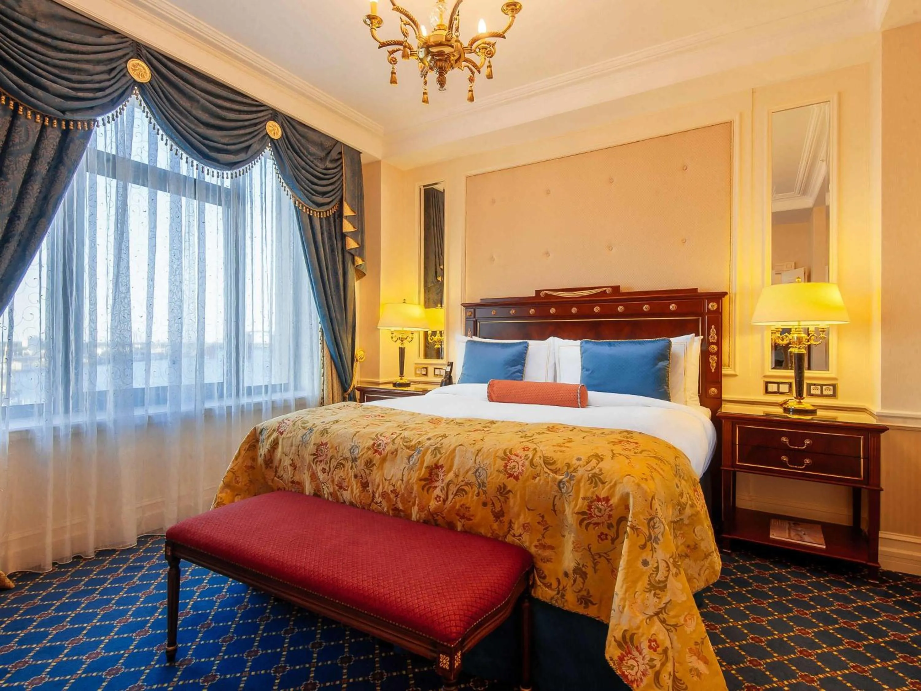 Bedroom, Bed in Fairmont Grand Hotel Kyiv