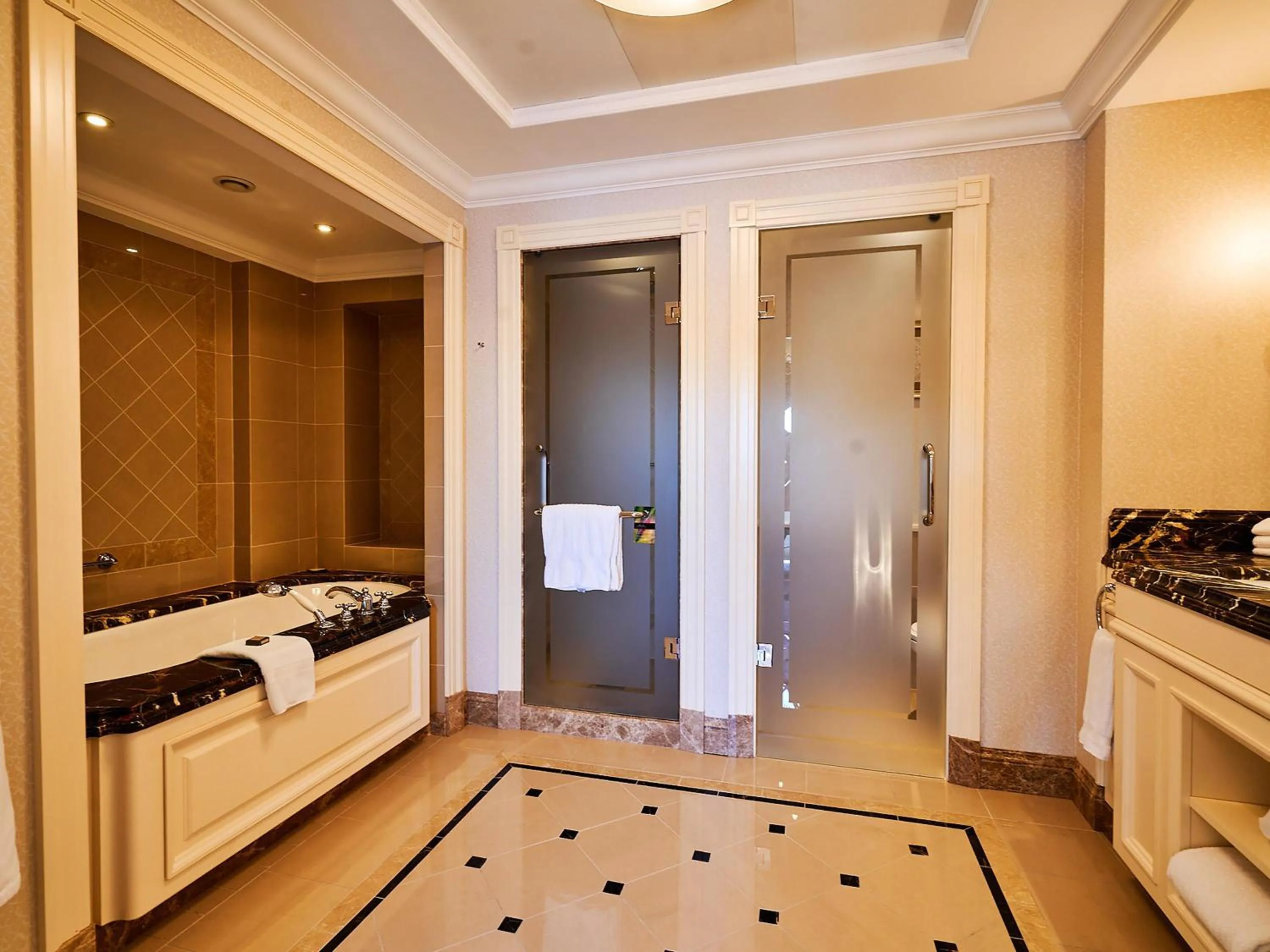 Bedroom, Bed in Fairmont Grand Hotel Kyiv