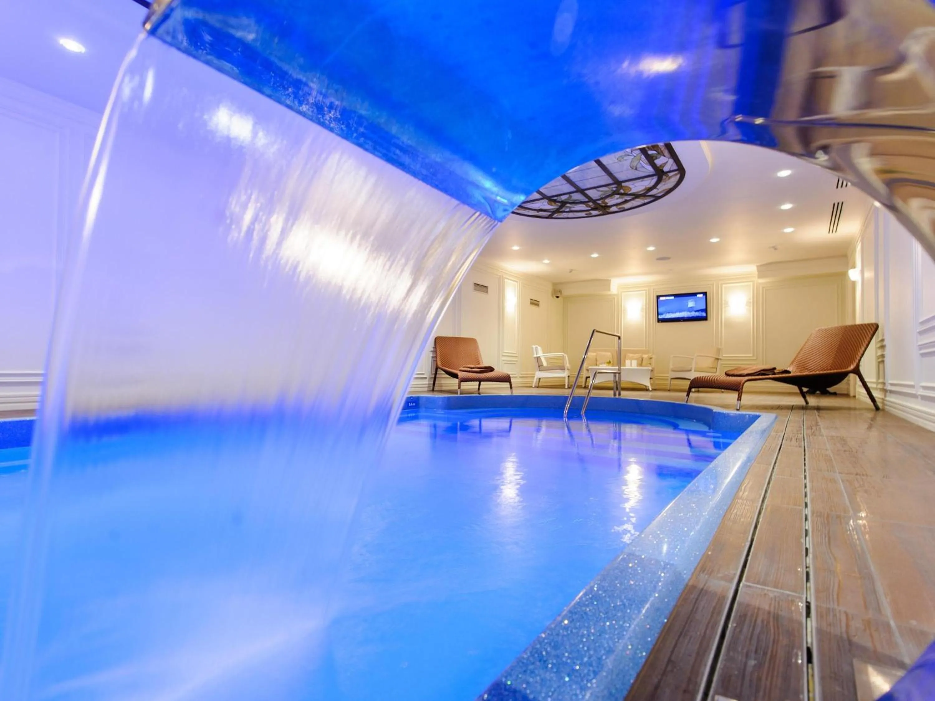 Pool view in Fairmont Grand Hotel Kyiv