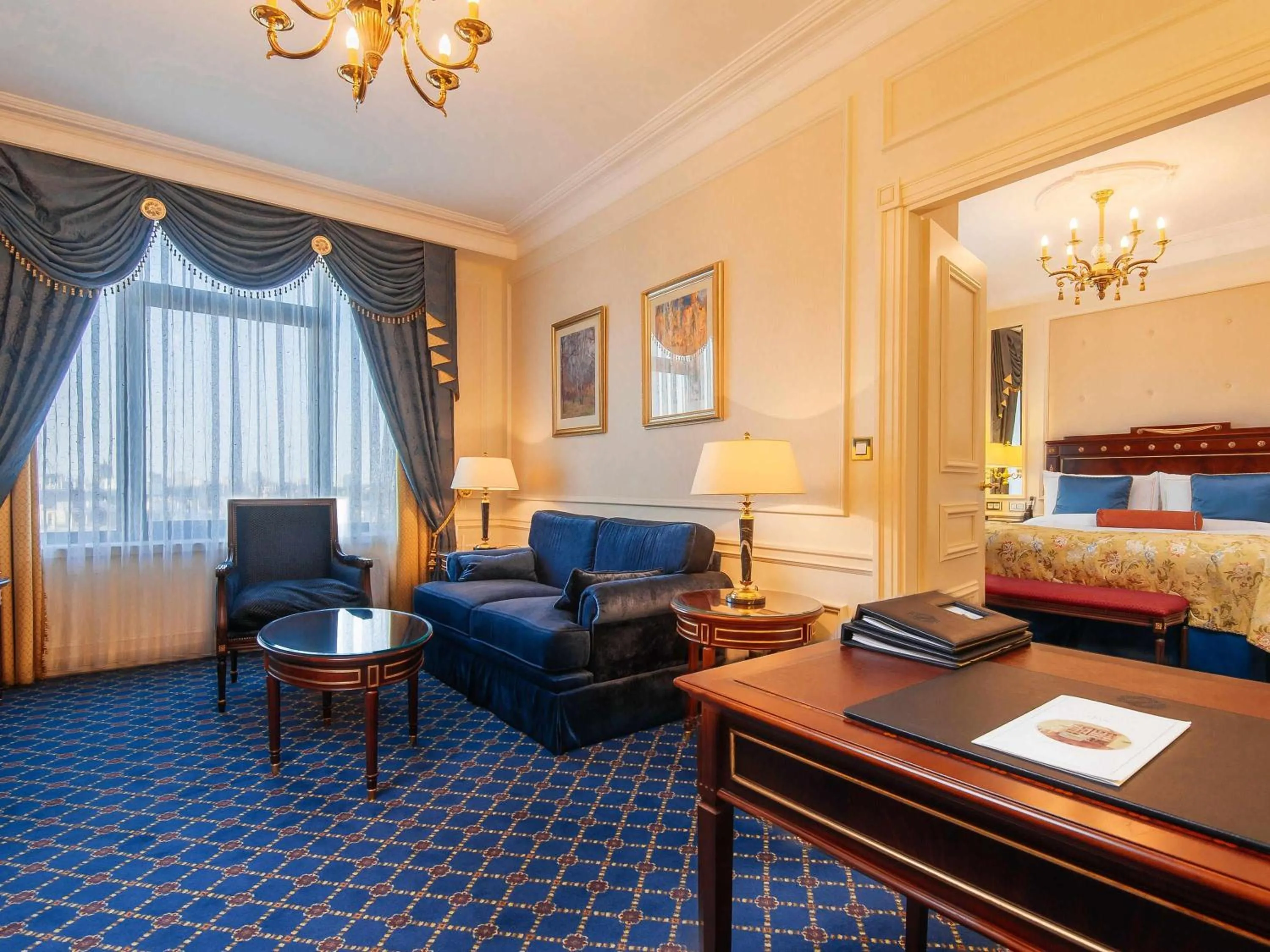 Bedroom, Bed in Fairmont Grand Hotel Kyiv