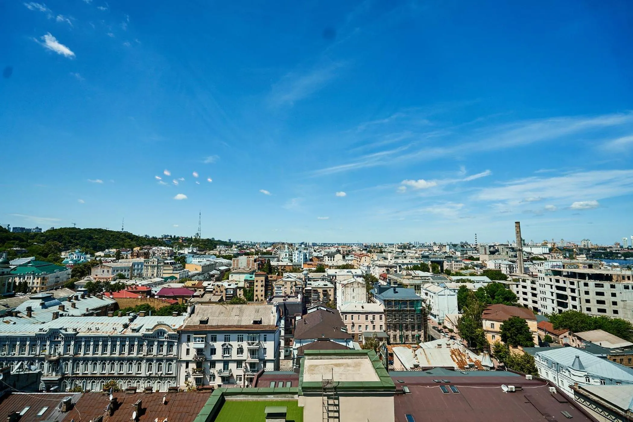City view in Fairmont Grand Hotel Kyiv