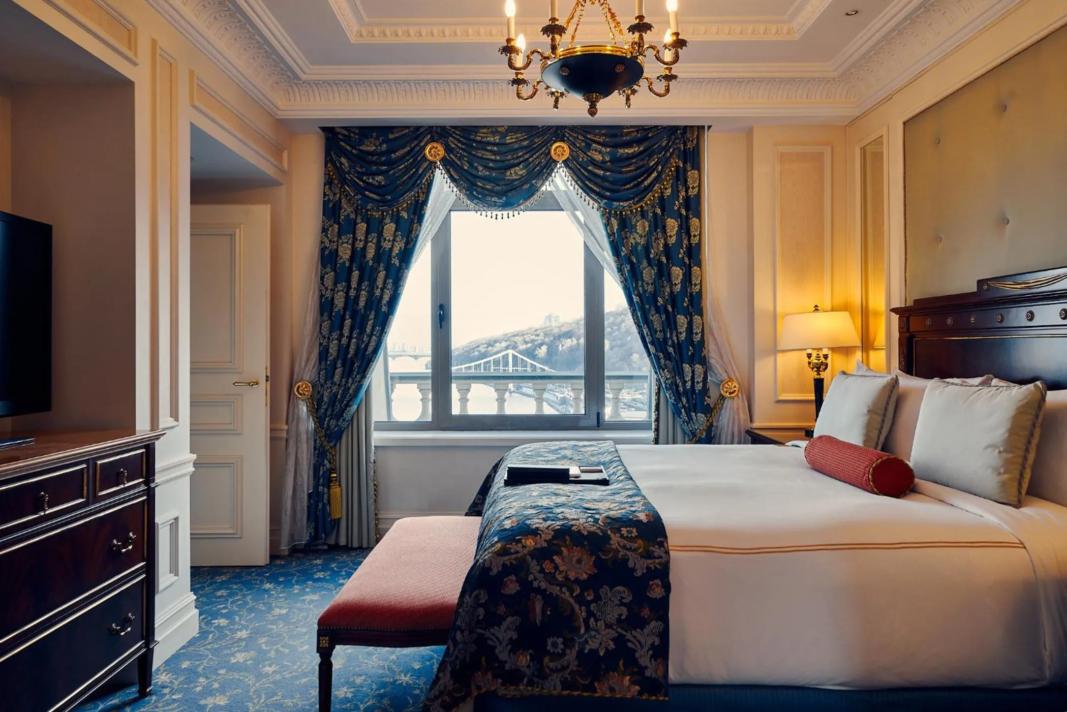 Bedroom, Bed in Fairmont Grand Hotel Kyiv