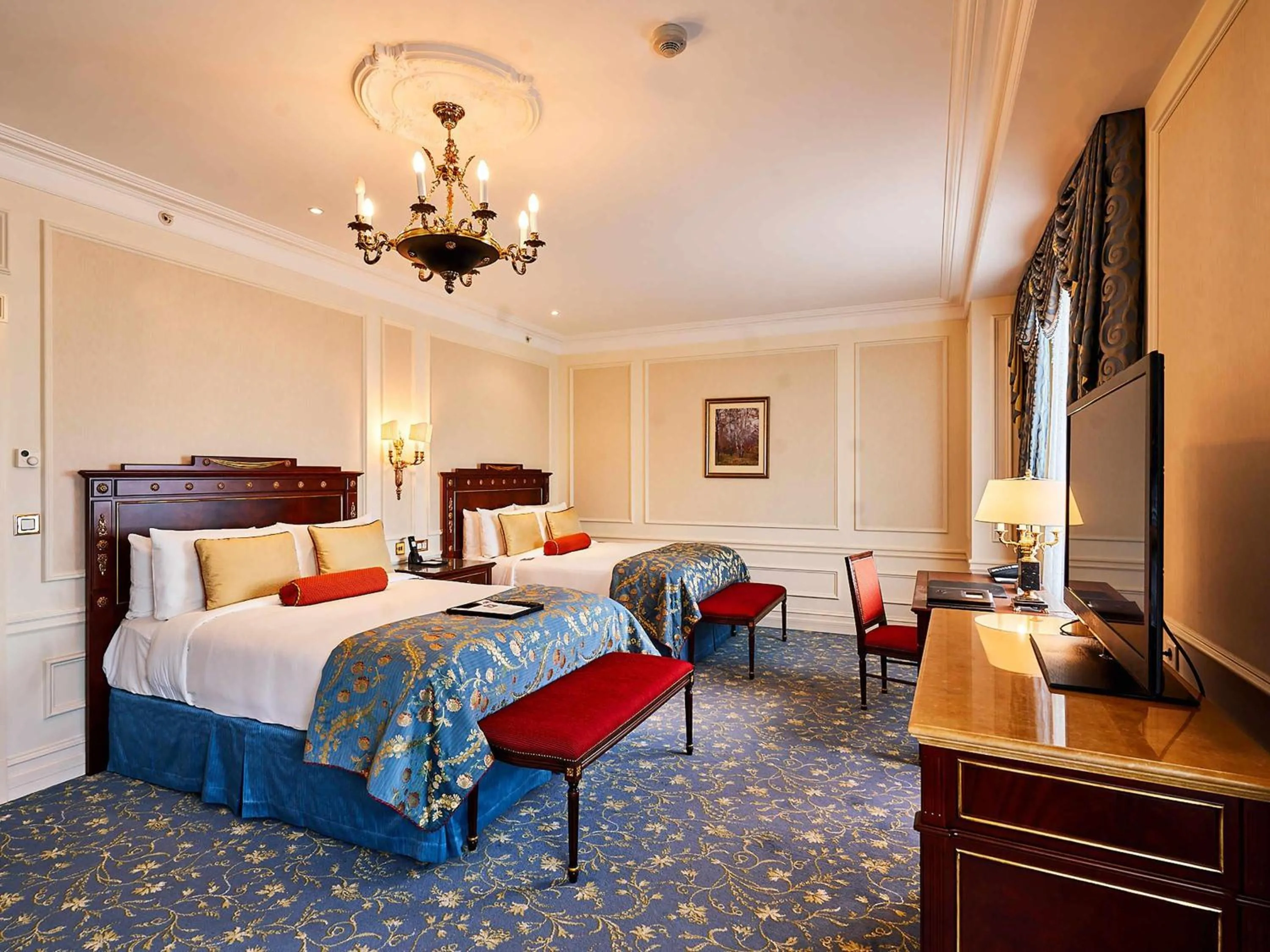 Bedroom, Bed in Fairmont Grand Hotel Kyiv