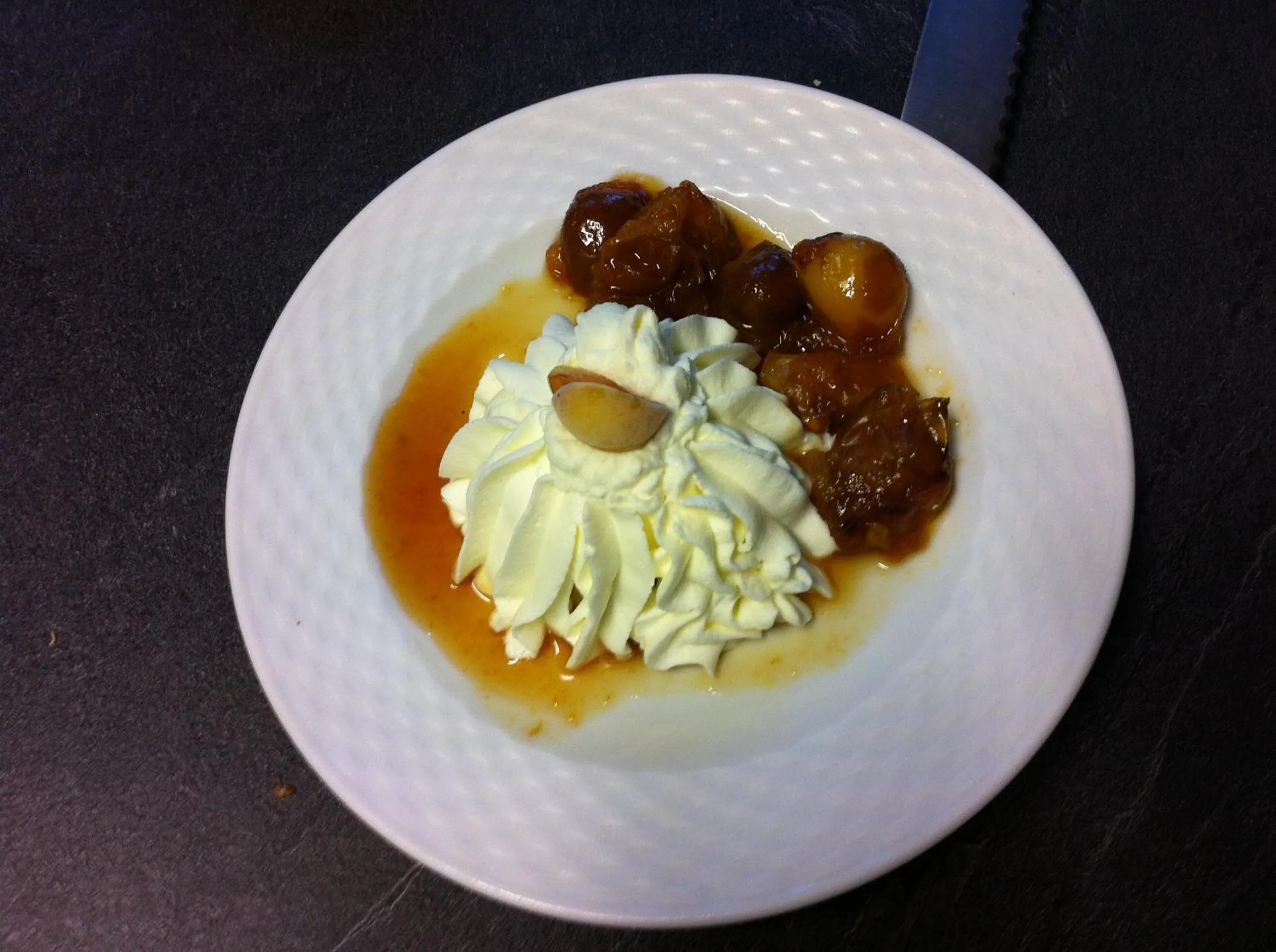 Food close-up in Chambre d'hôtes du Moulin de Landonvillers