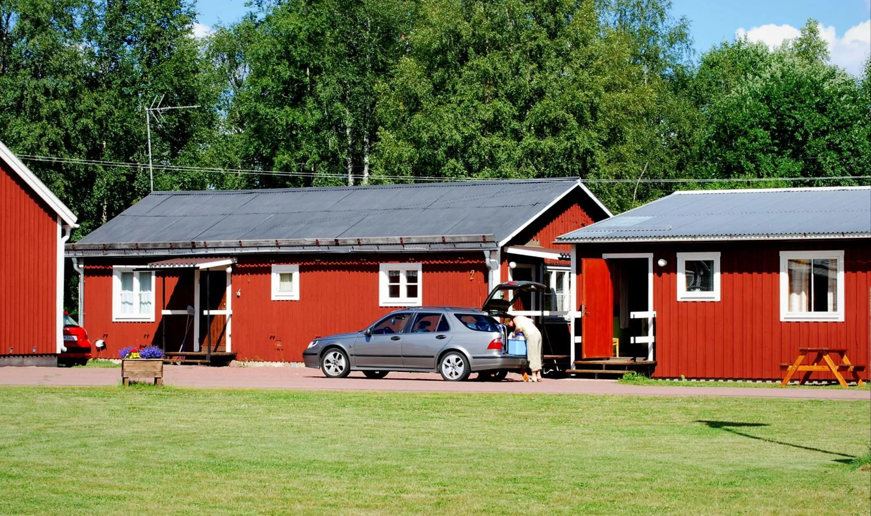 Facade/entrance in Älvdalens Camping