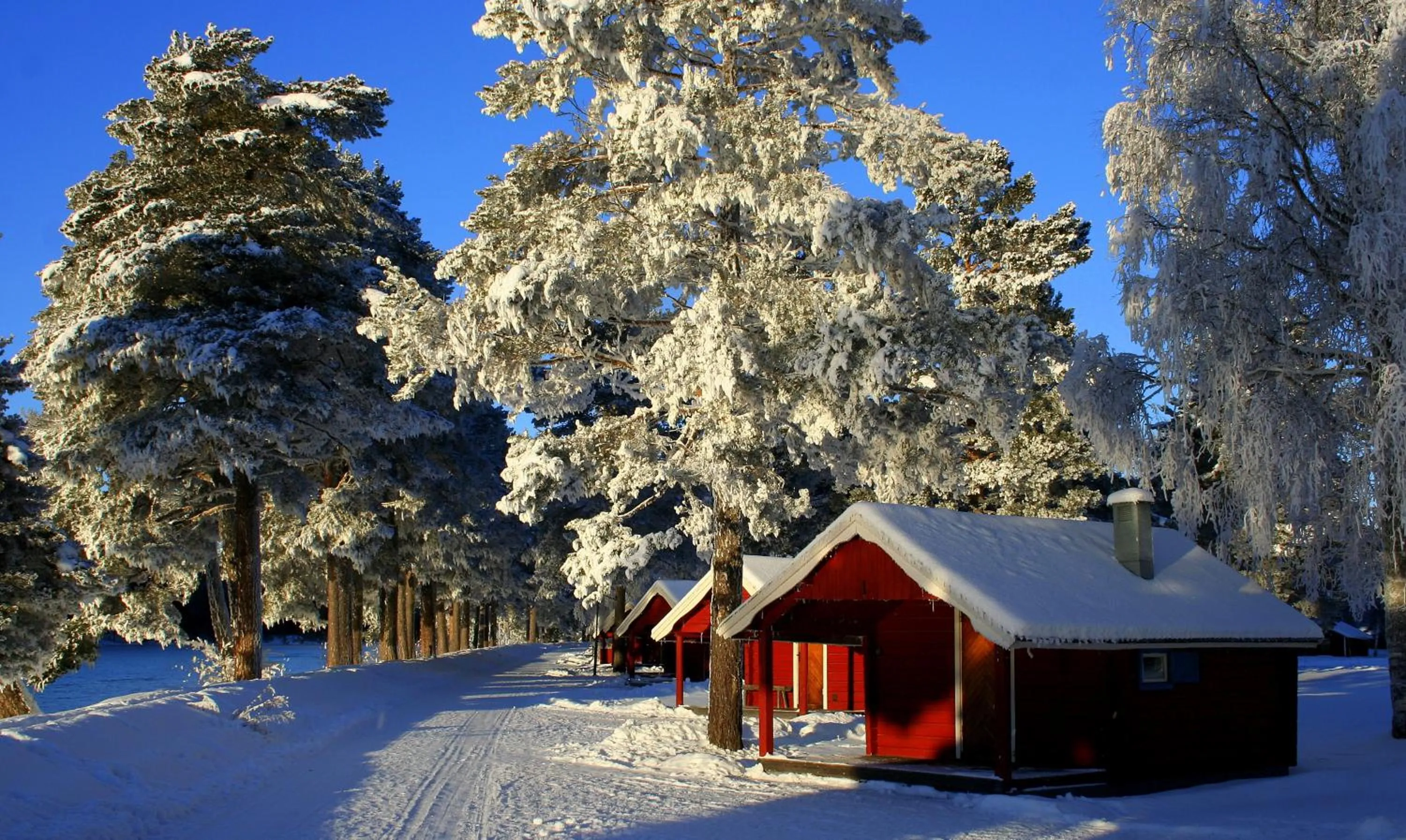 Property building in Älvdalens Camping