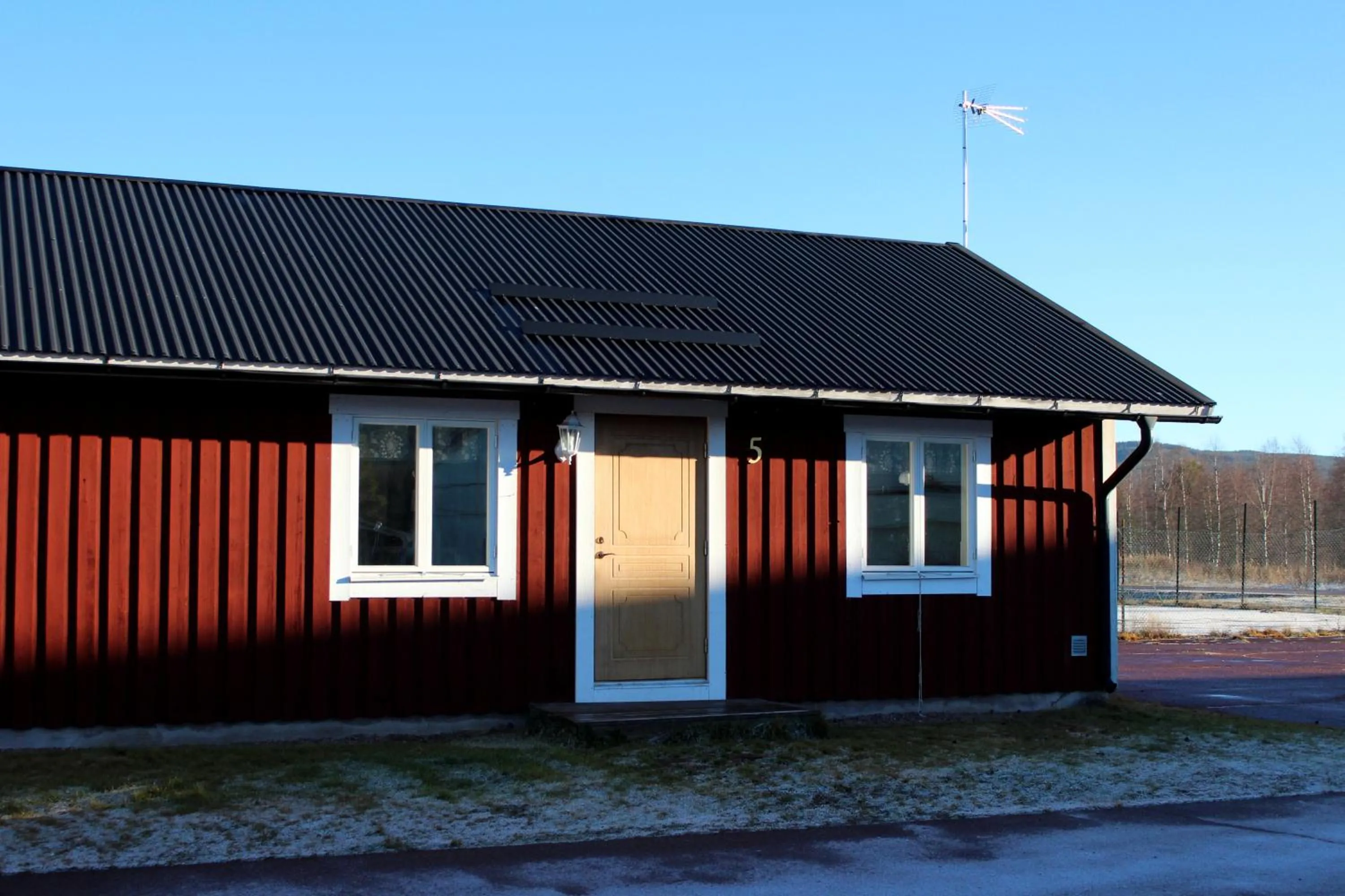 Facade/entrance in Älvdalens Camping