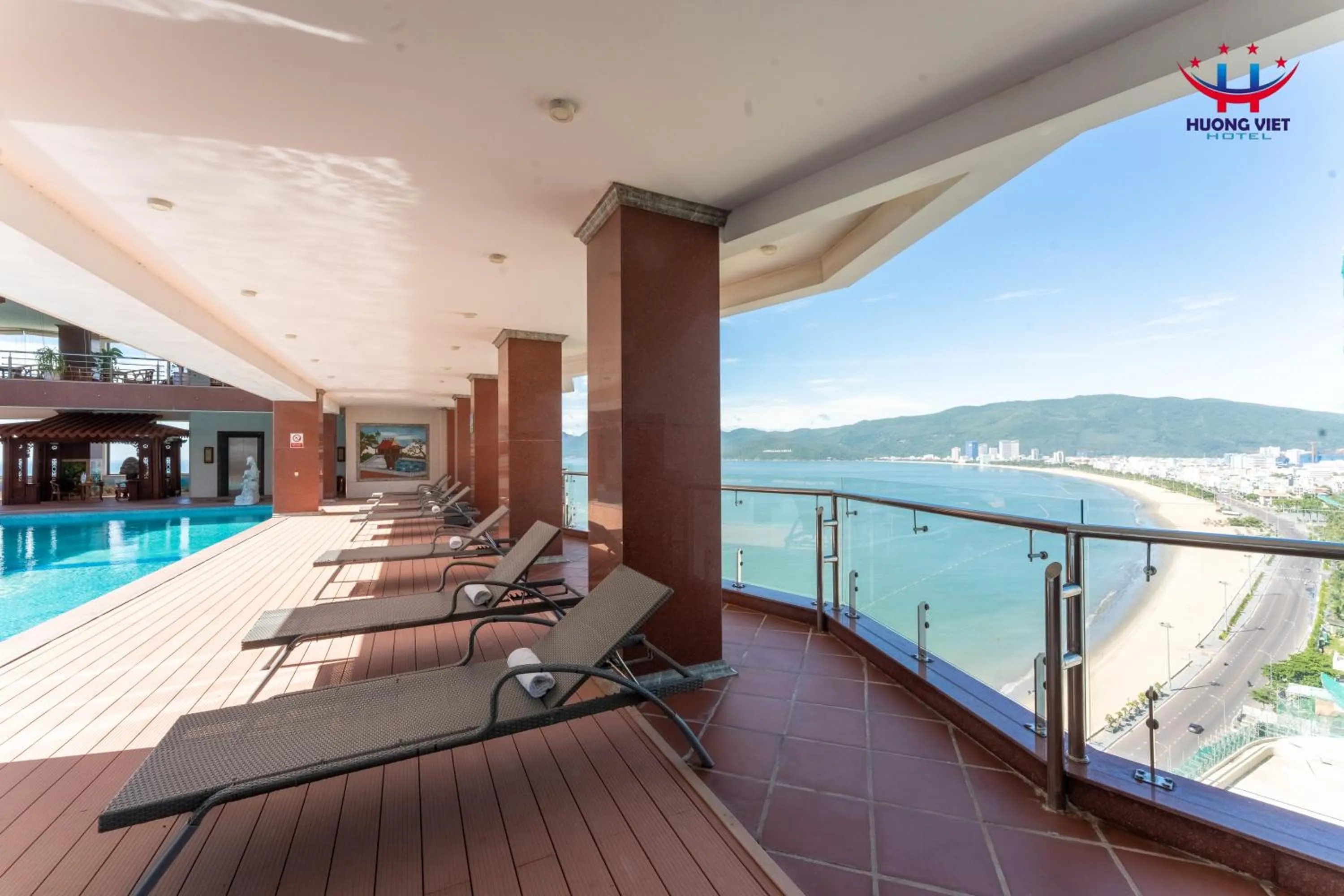 Pool view in Huong Viet Hotel Quy Nhon - Beachfront