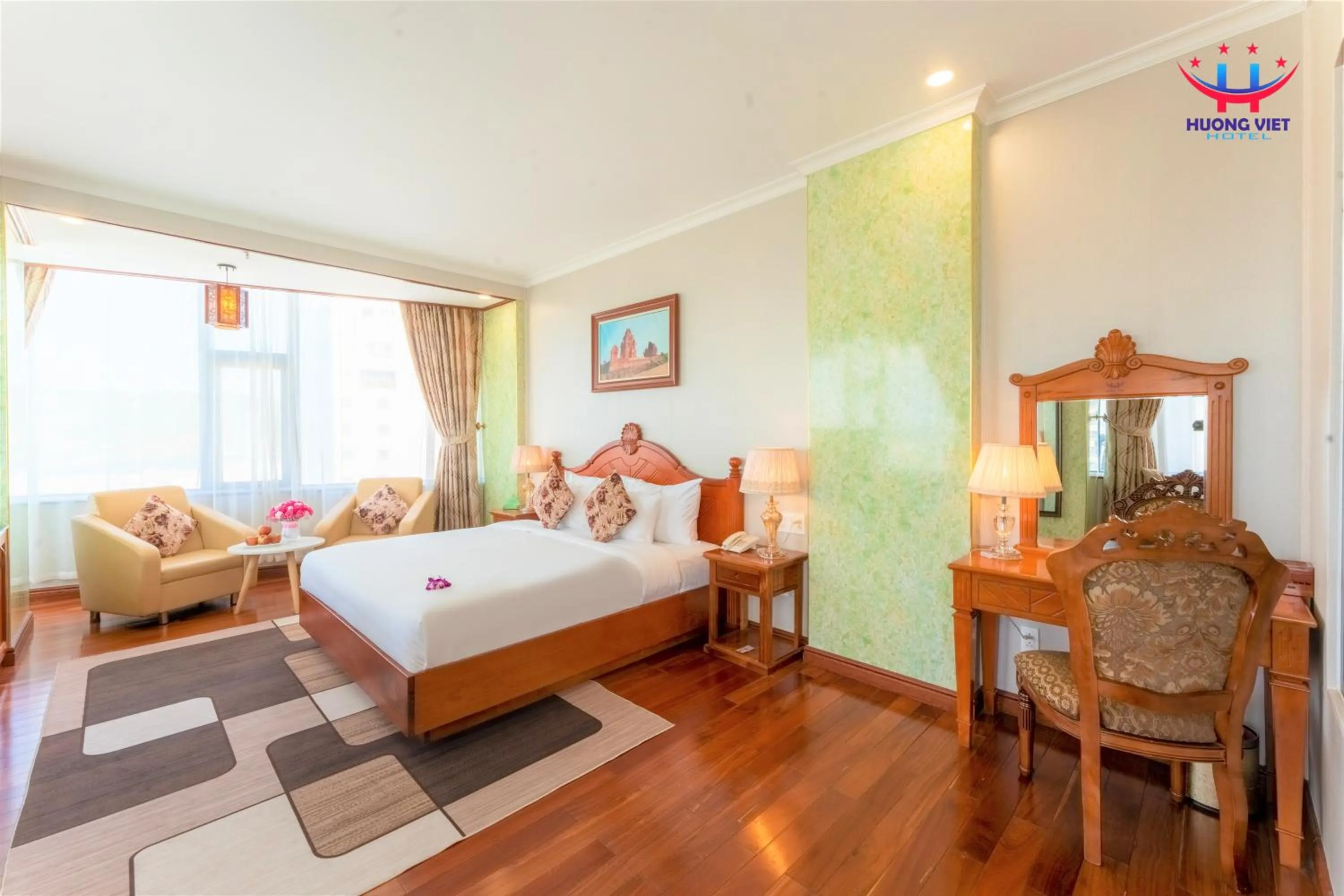 Bedroom, Bed in Huong Viet Hotel Quy Nhon - Beachfront