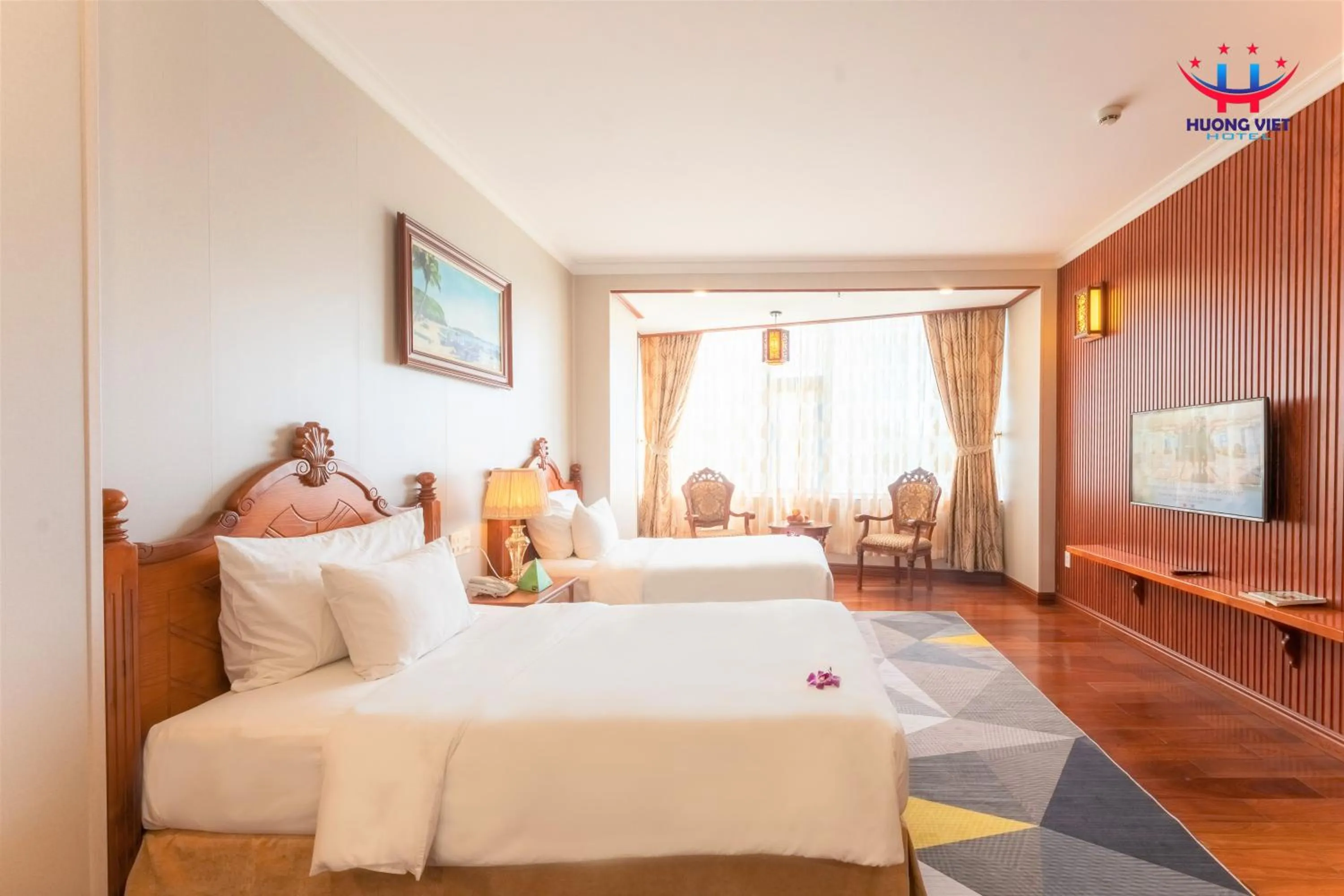 Bedroom, Bed in Huong Viet Hotel Quy Nhon - Beachfront