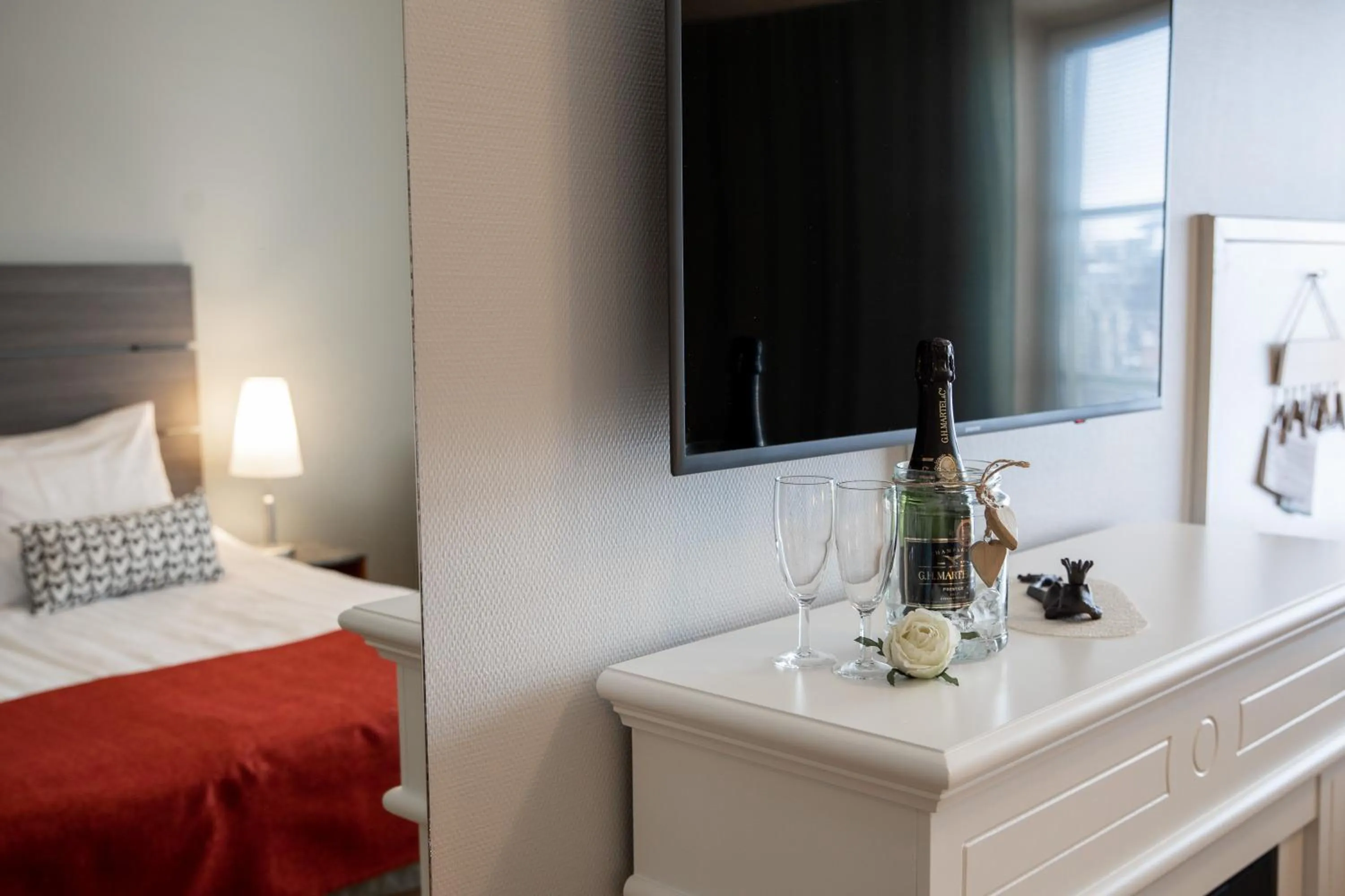 Decorative detail, Bed in Hotel Kokkola