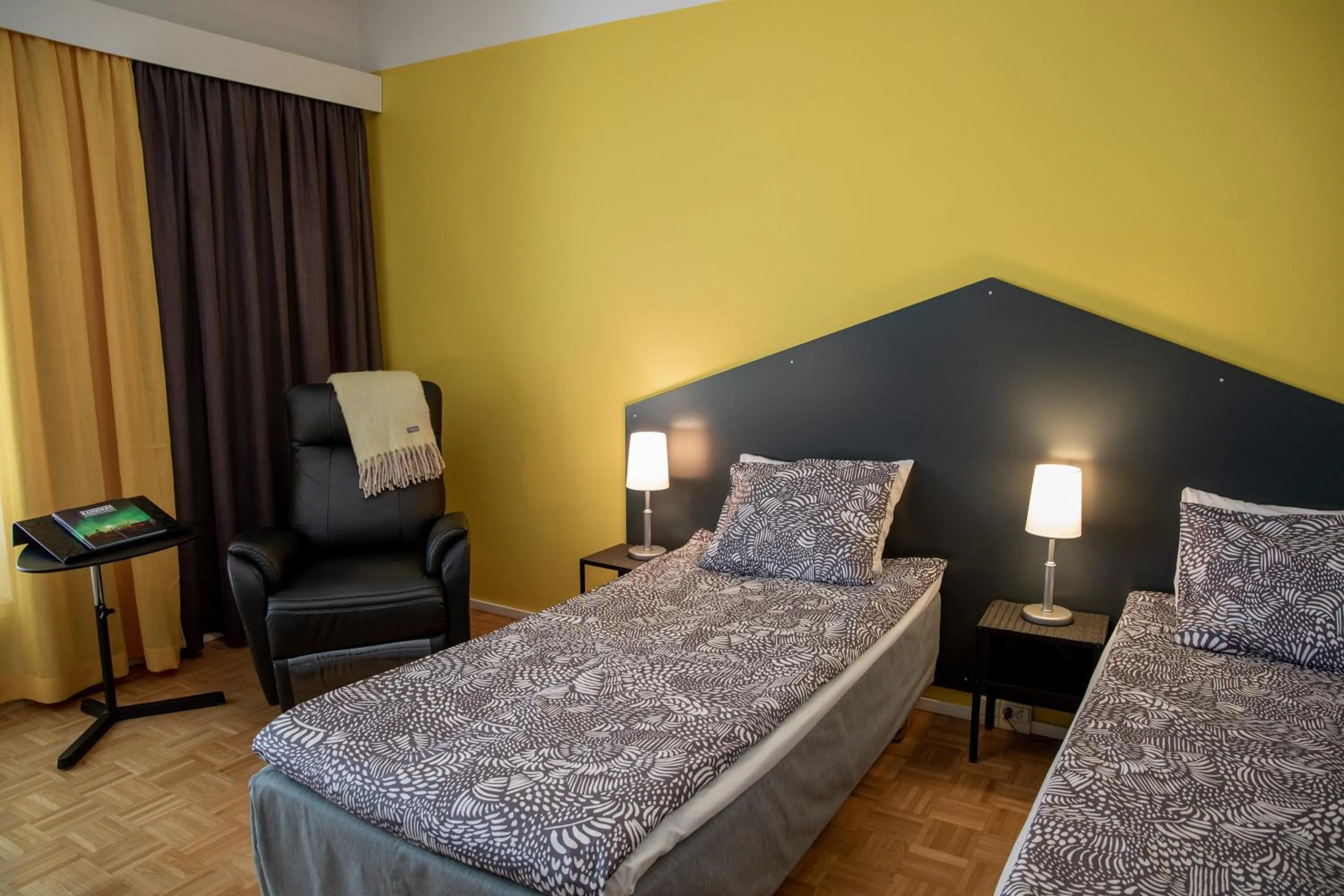 Bed in Hotel Kokkola