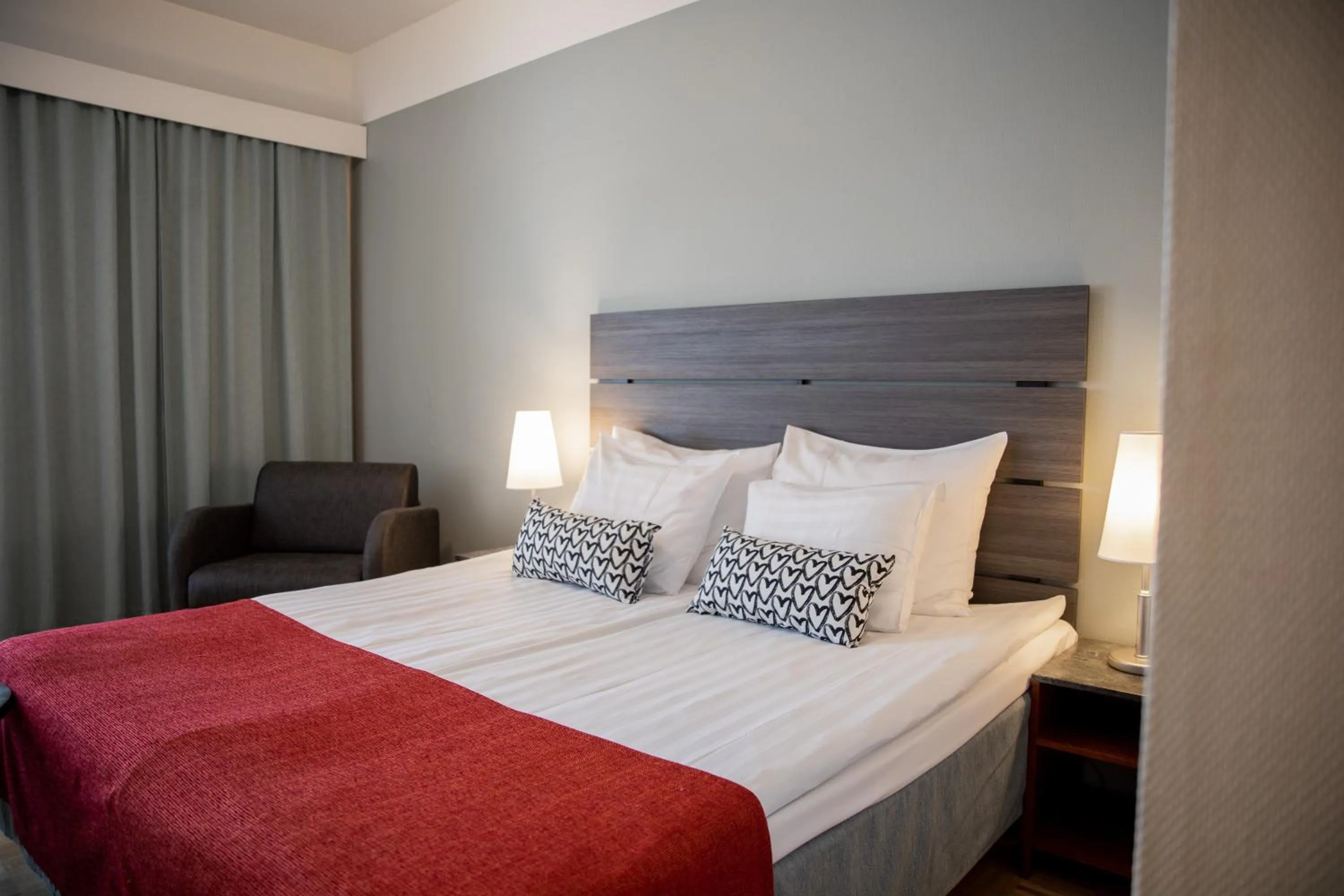 Bed in Hotel Kokkola