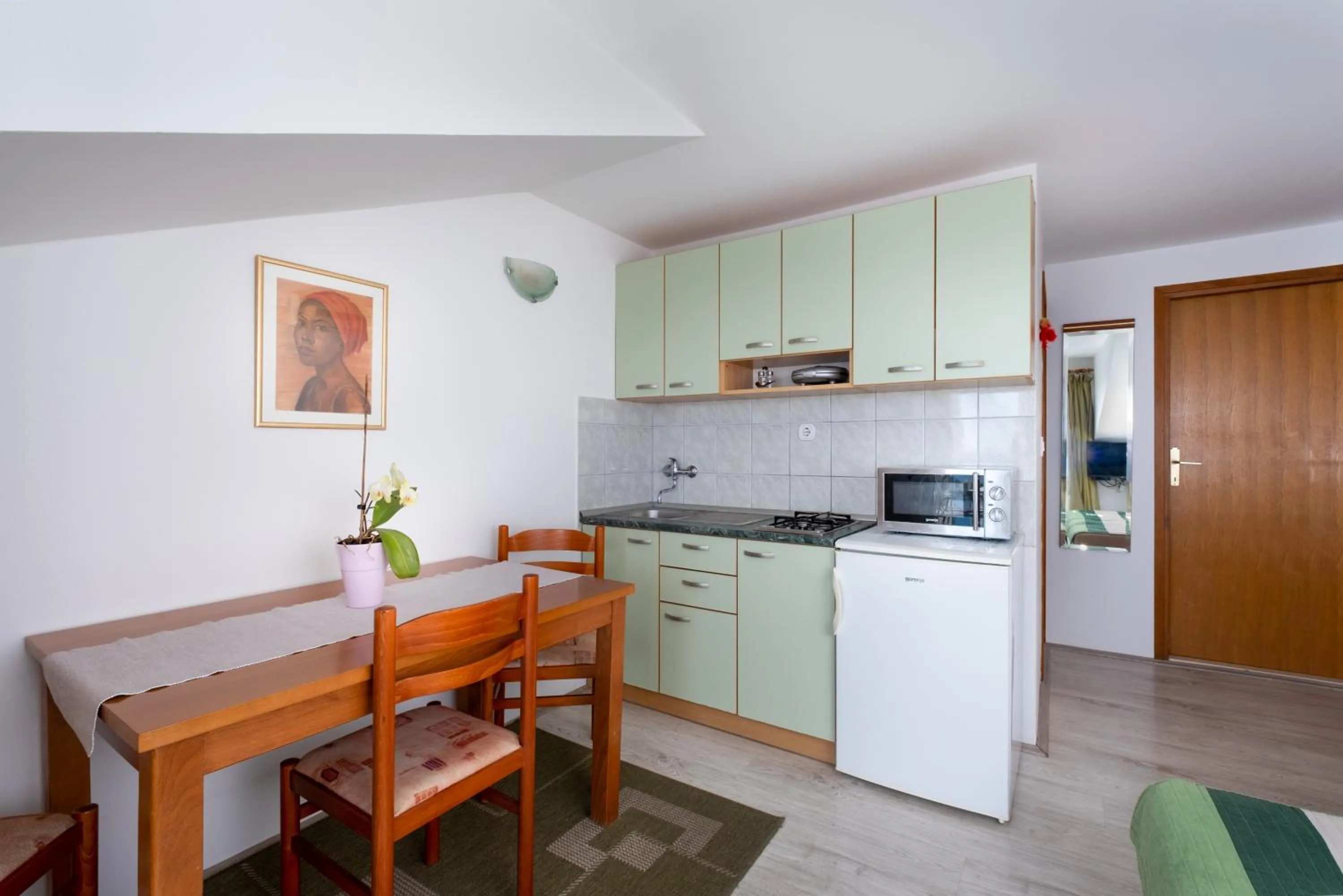 Kitchen or kitchenette in Apartments Katica