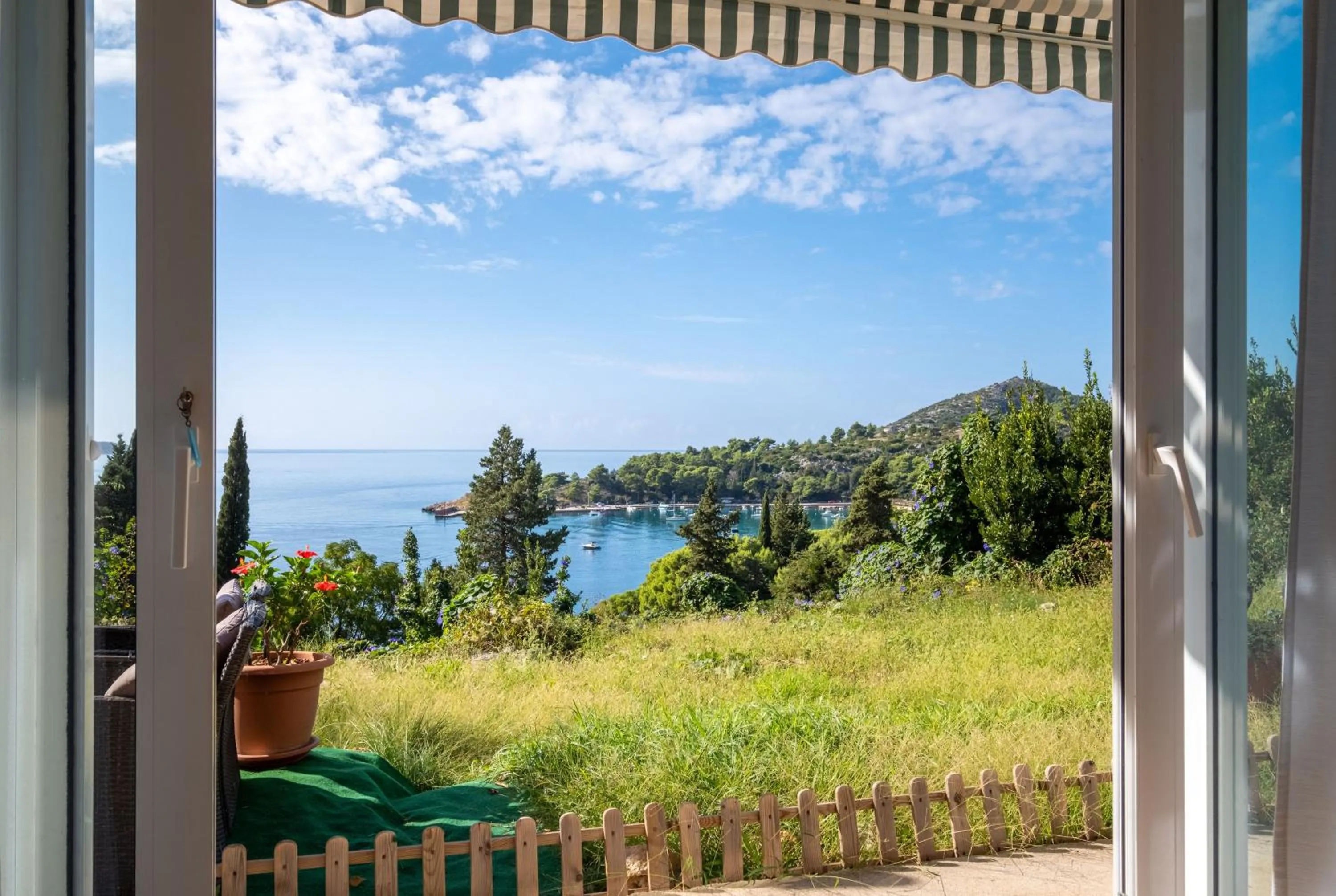 Garden view in Apartments Katica