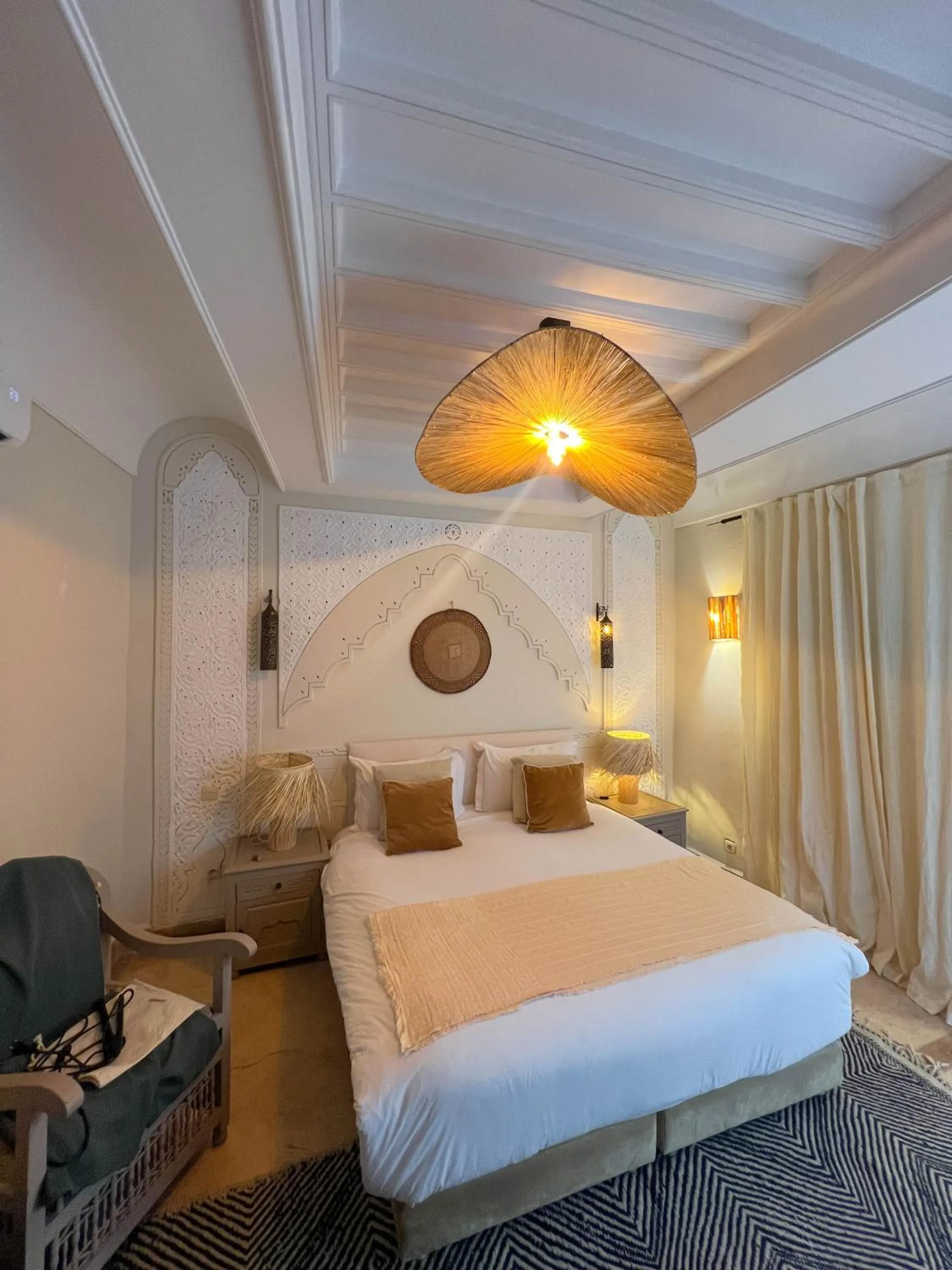 Bed in Riad Jonan & Spa