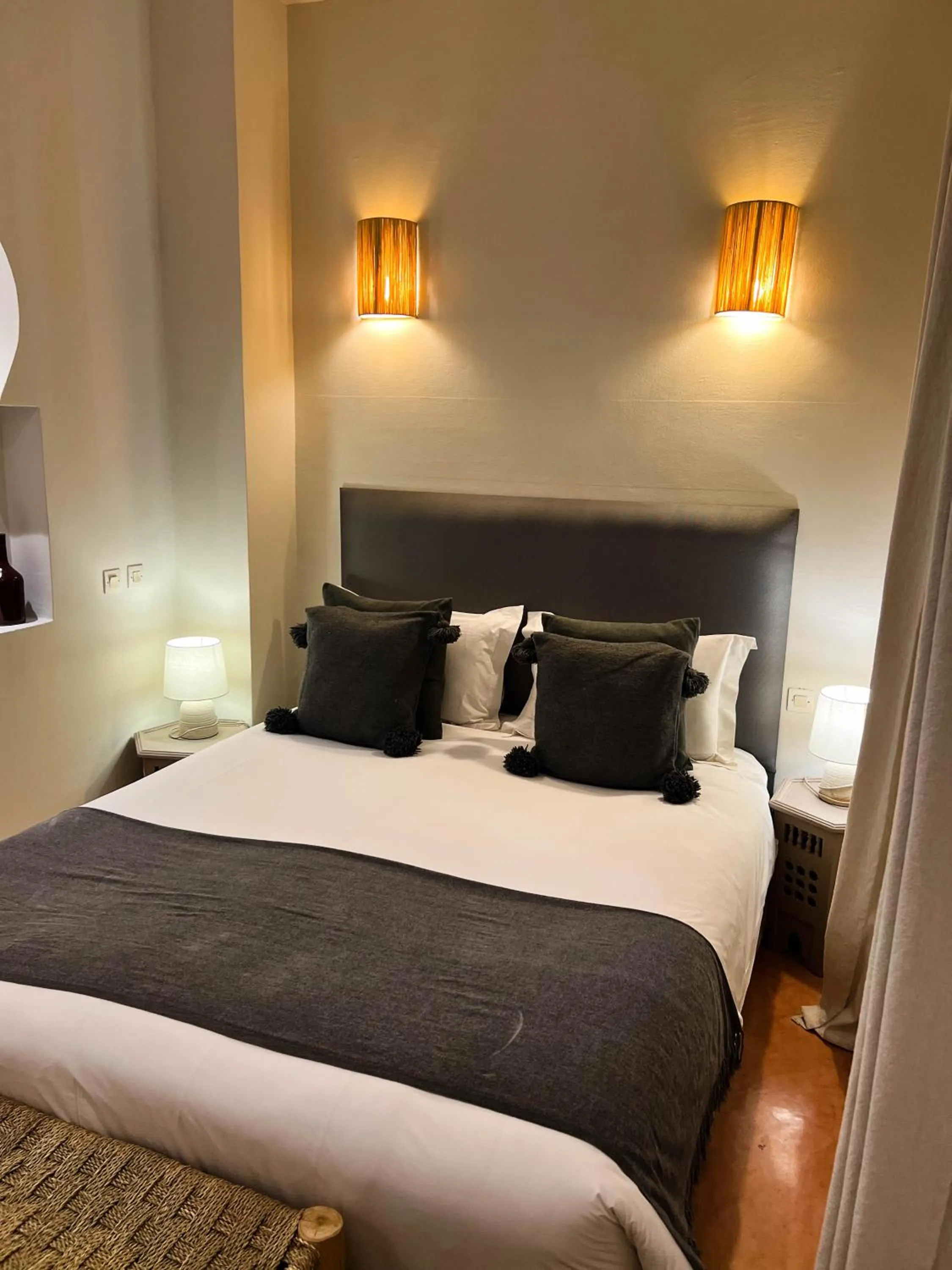 Bed in Riad Jonan & Spa