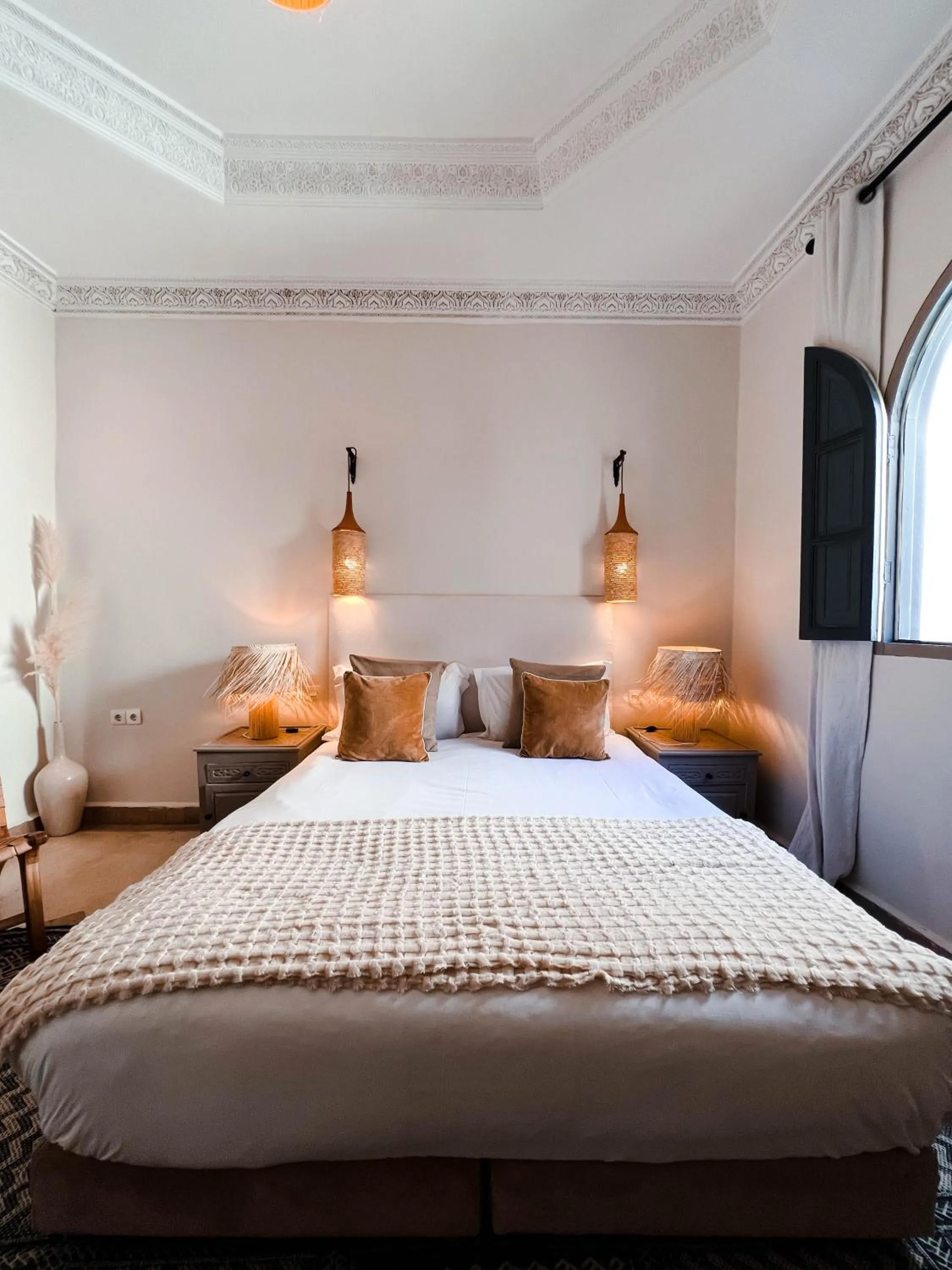 Bed in Riad Jonan & Spa